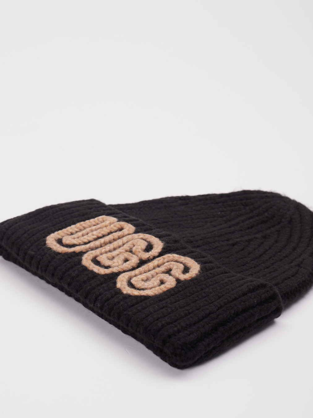 Damen Ripped Beanie aus dickem Material schwarz 9360009002301