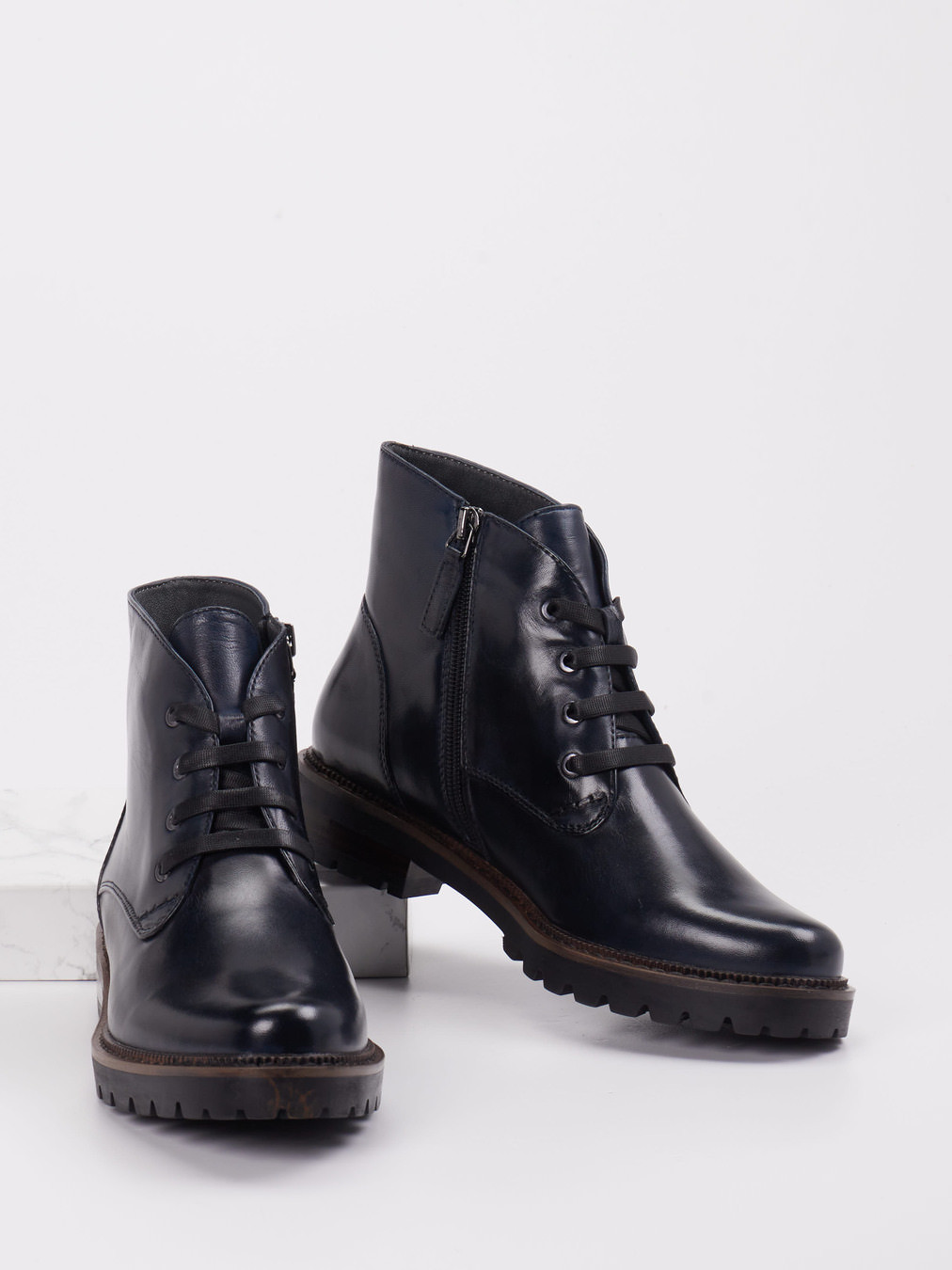 Schnürstiefelette blau 1703109002704