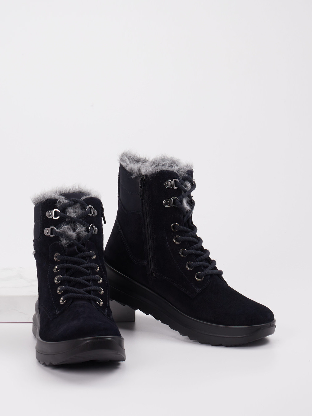 Schnürstiefelette blau 1801109001304