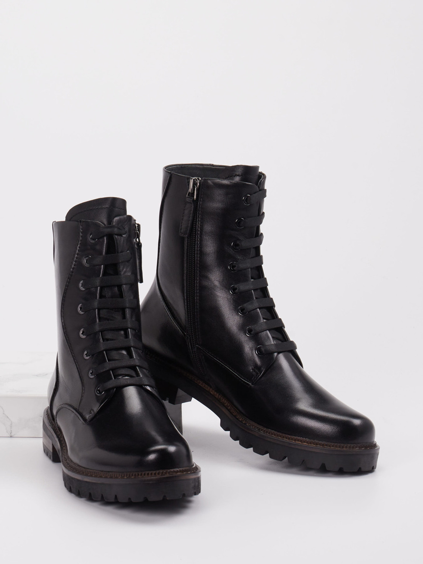 Schnürstiefelette schwarz 1723009019804