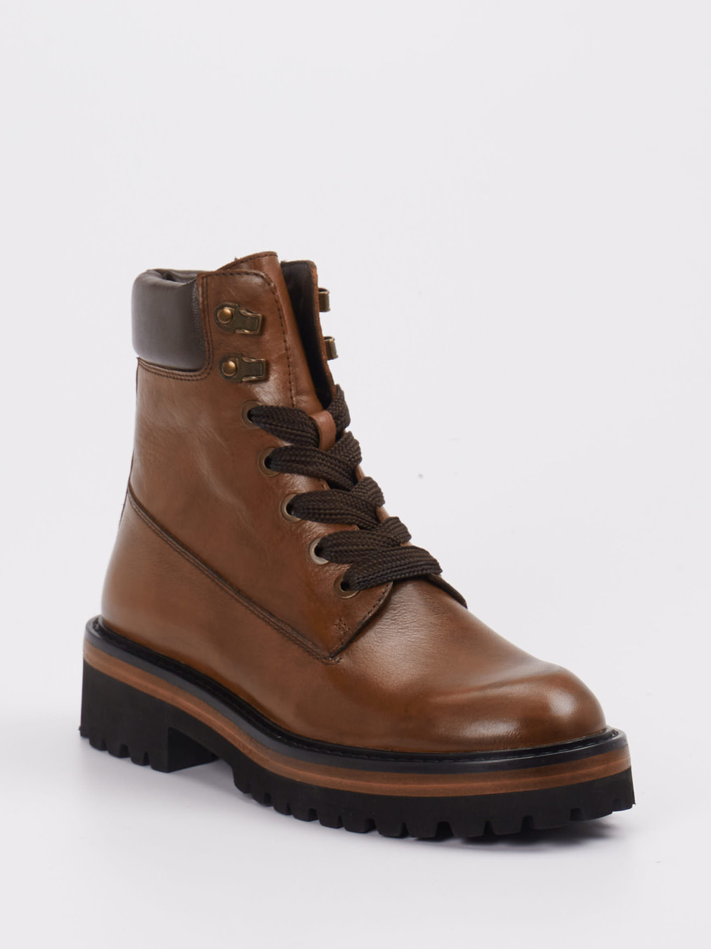 Schnürstiefelette braun 1723289002906