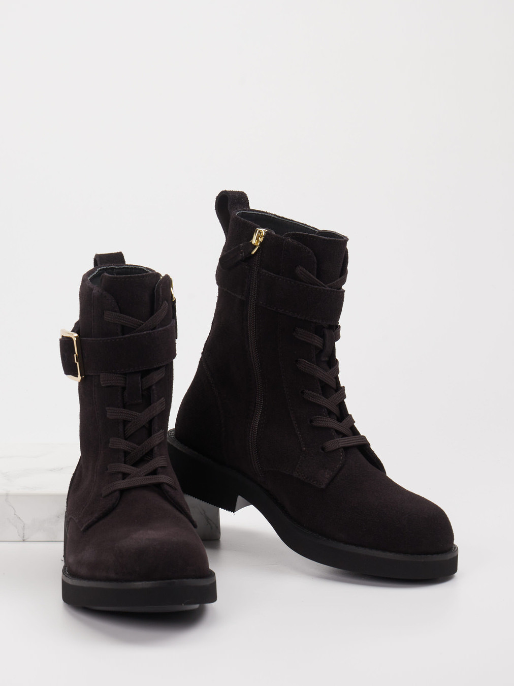 Schnürstiefelette braun 1723209002304