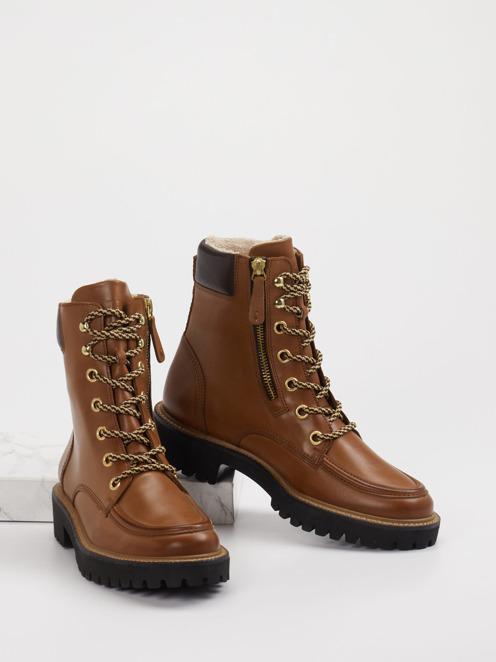 Schnürstiefelette braun 1723289003004