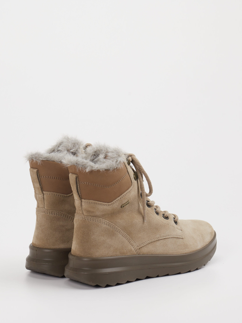 Schnürstiefelette beige 1801359000303