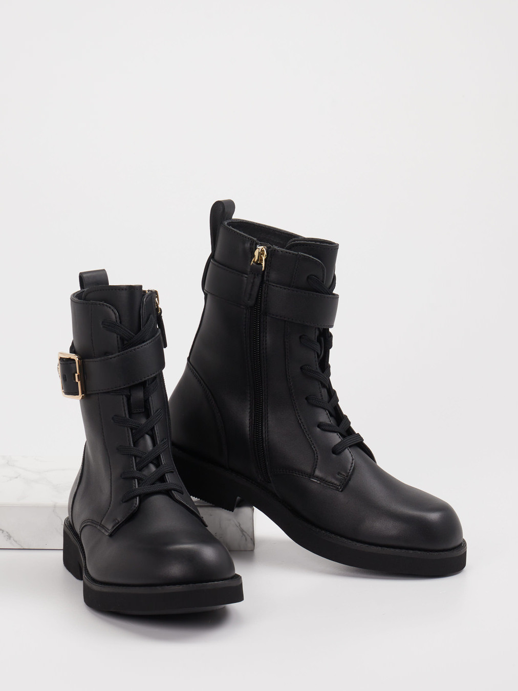 Schnürstiefelette schwarz 1723009018704