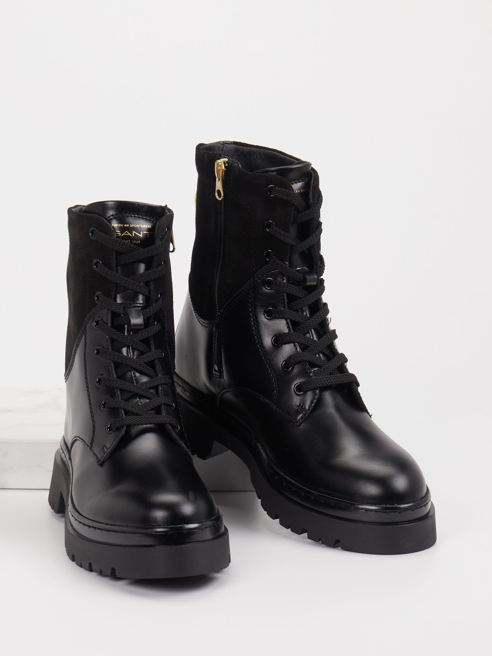 Schnürstiefelette schwarz 1723009019204