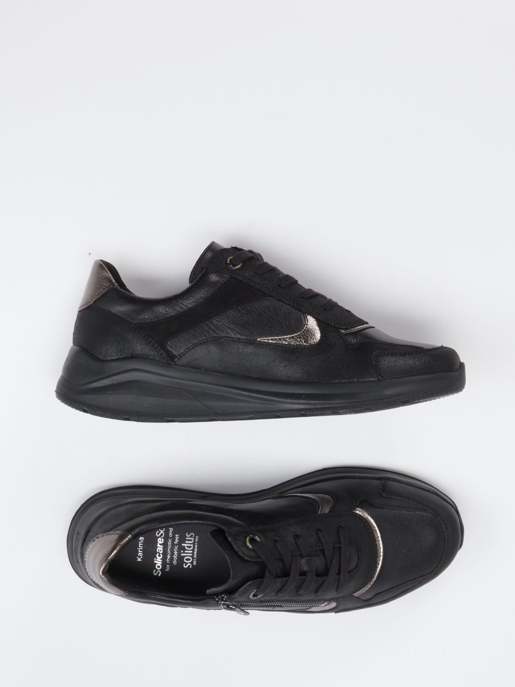 Schnürschuhe für Diabetiker schwarz 2691004000204