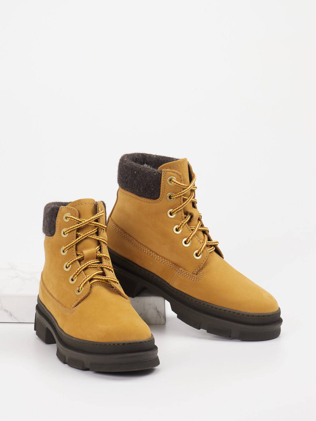 Schnürstiefelette gelb 1803859000204