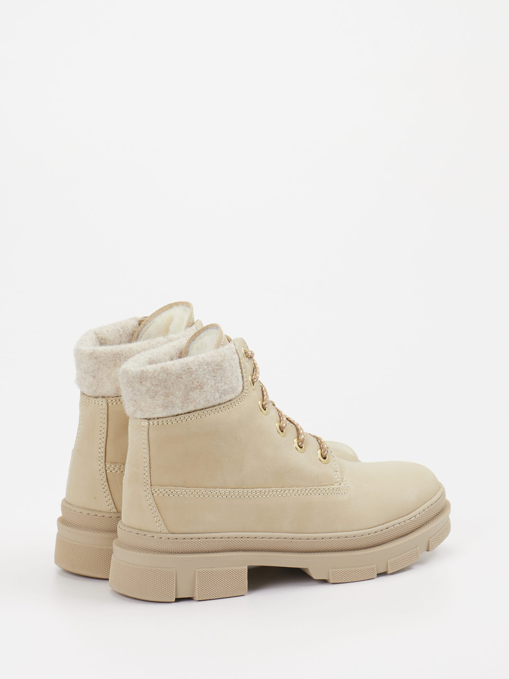 Schnürstiefelette beige 1803399000403