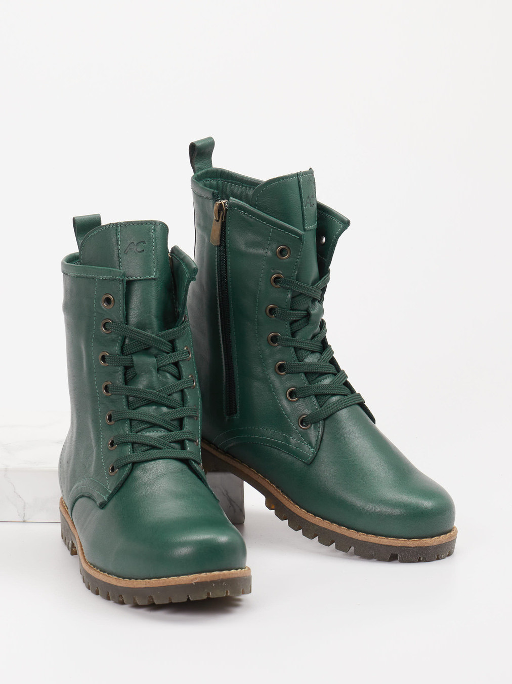 Schnürstiefelette grün 2751609001604