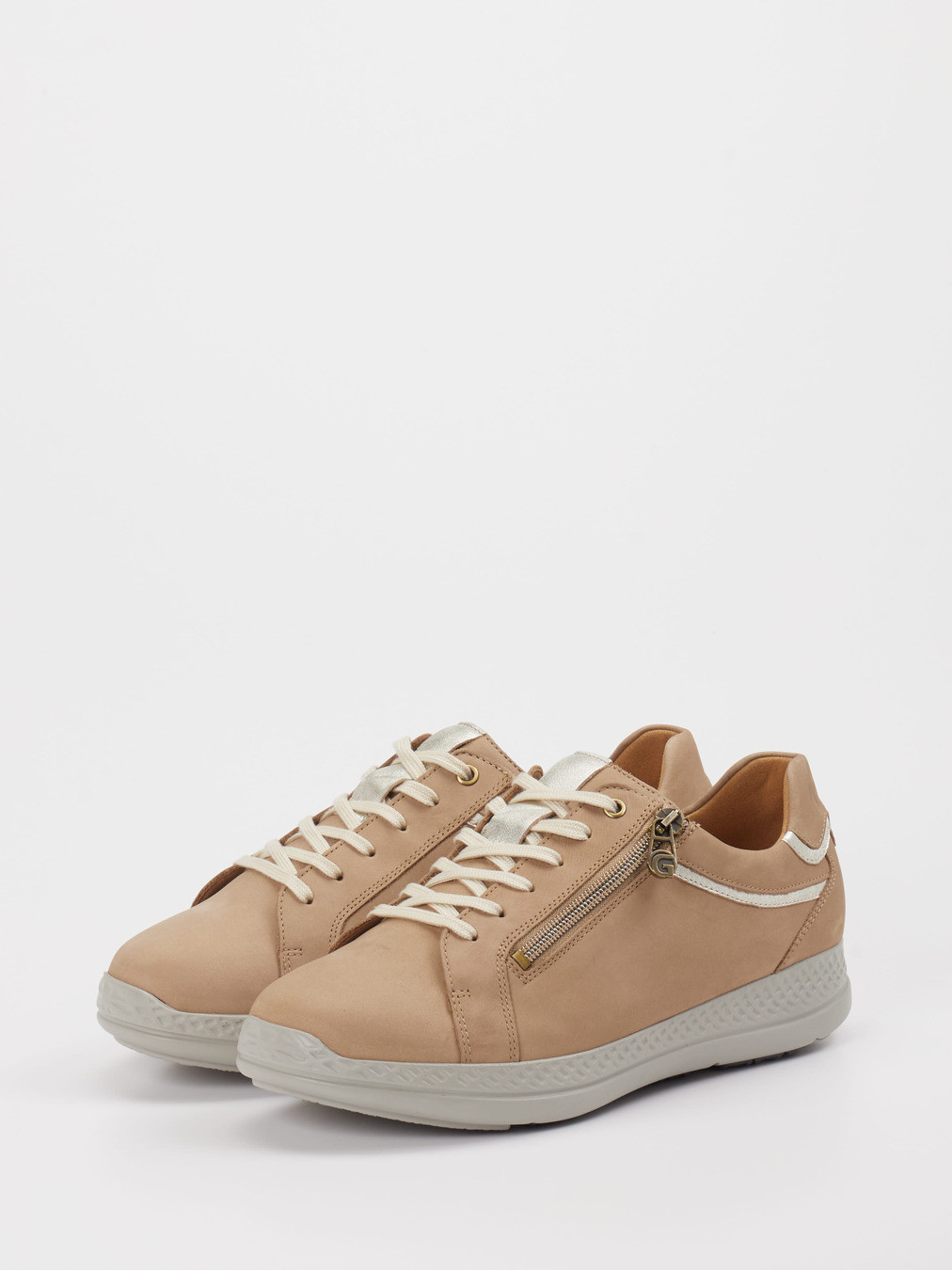 Schnürschuhe für Diabetiker beige 2691359000602