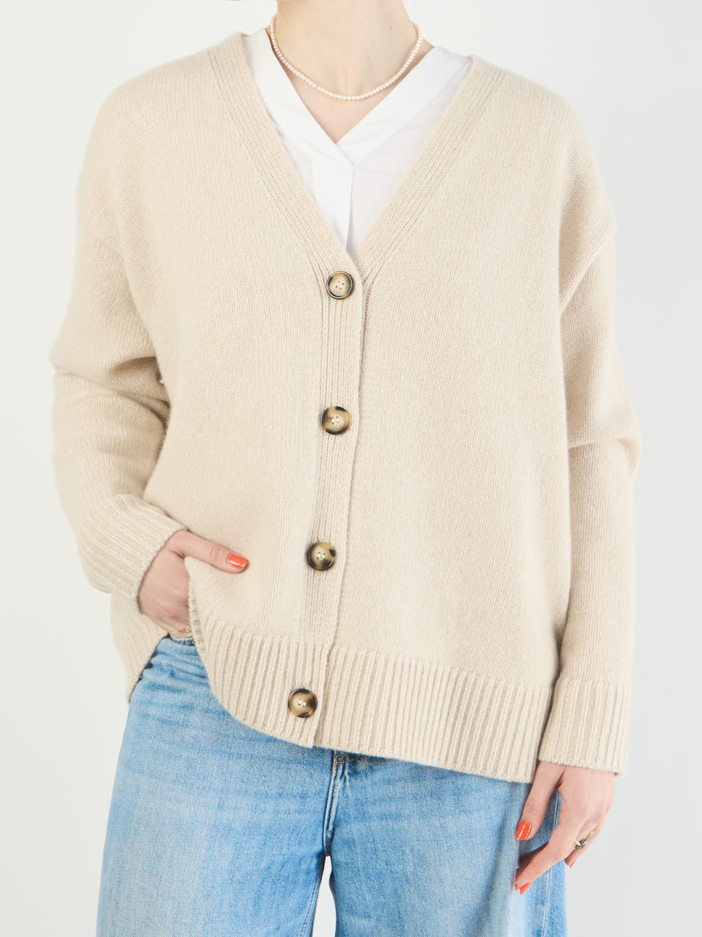 Cardigan & Strickjacke beige 9340359000506