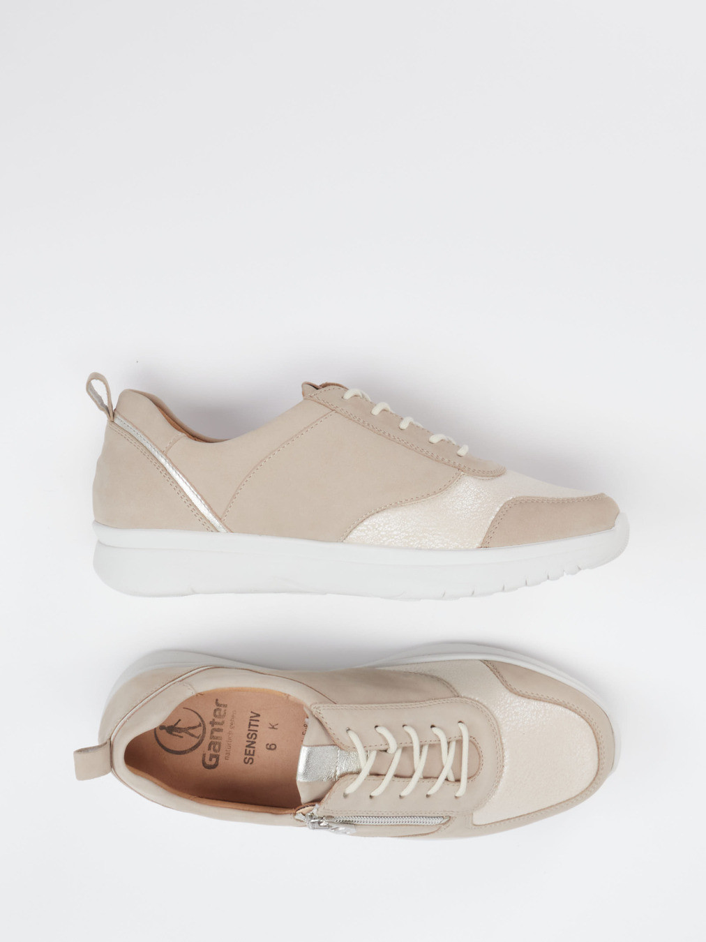 Schnürschuhe für Diabetiker beige 2691359000504