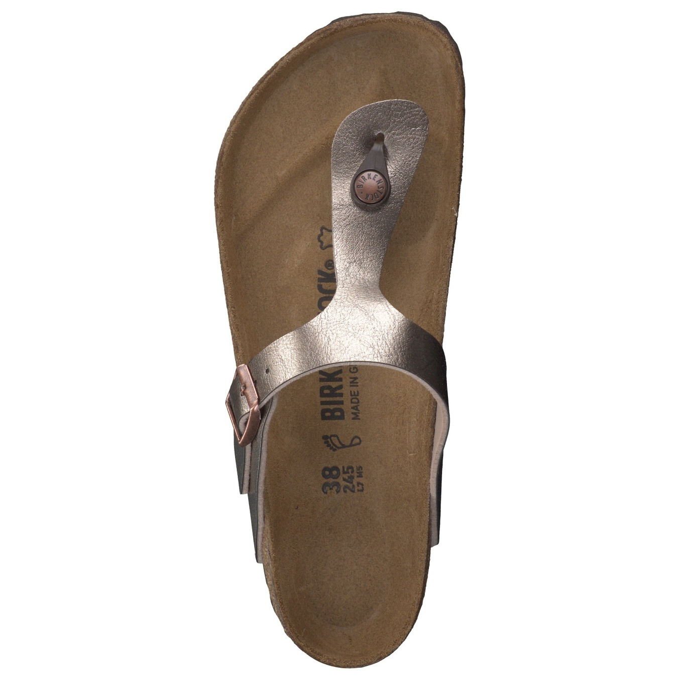 Zehentrenner-Pantolette Gizeh braun 2140249000107