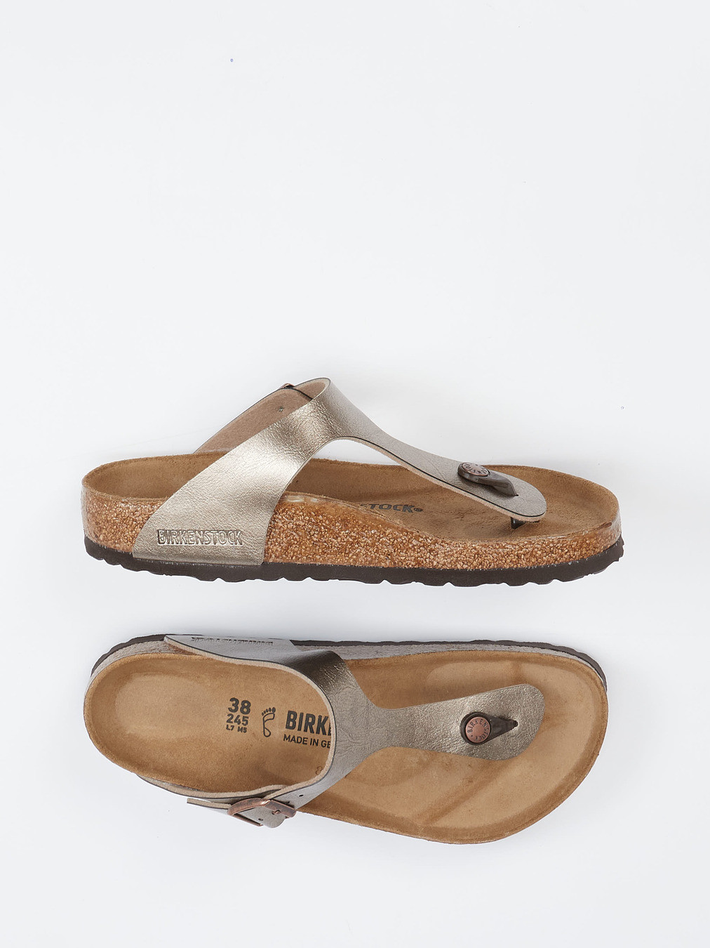 Zehentrenner-Pantolette Gizeh braun 2140249000104