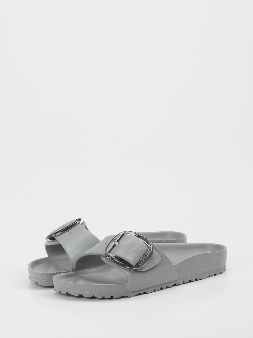 Badepantolette Madrid Big Buckle grün 7121679000302