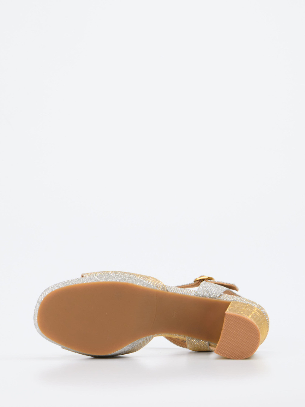 Plateau-Sandalette silber 1249449000605