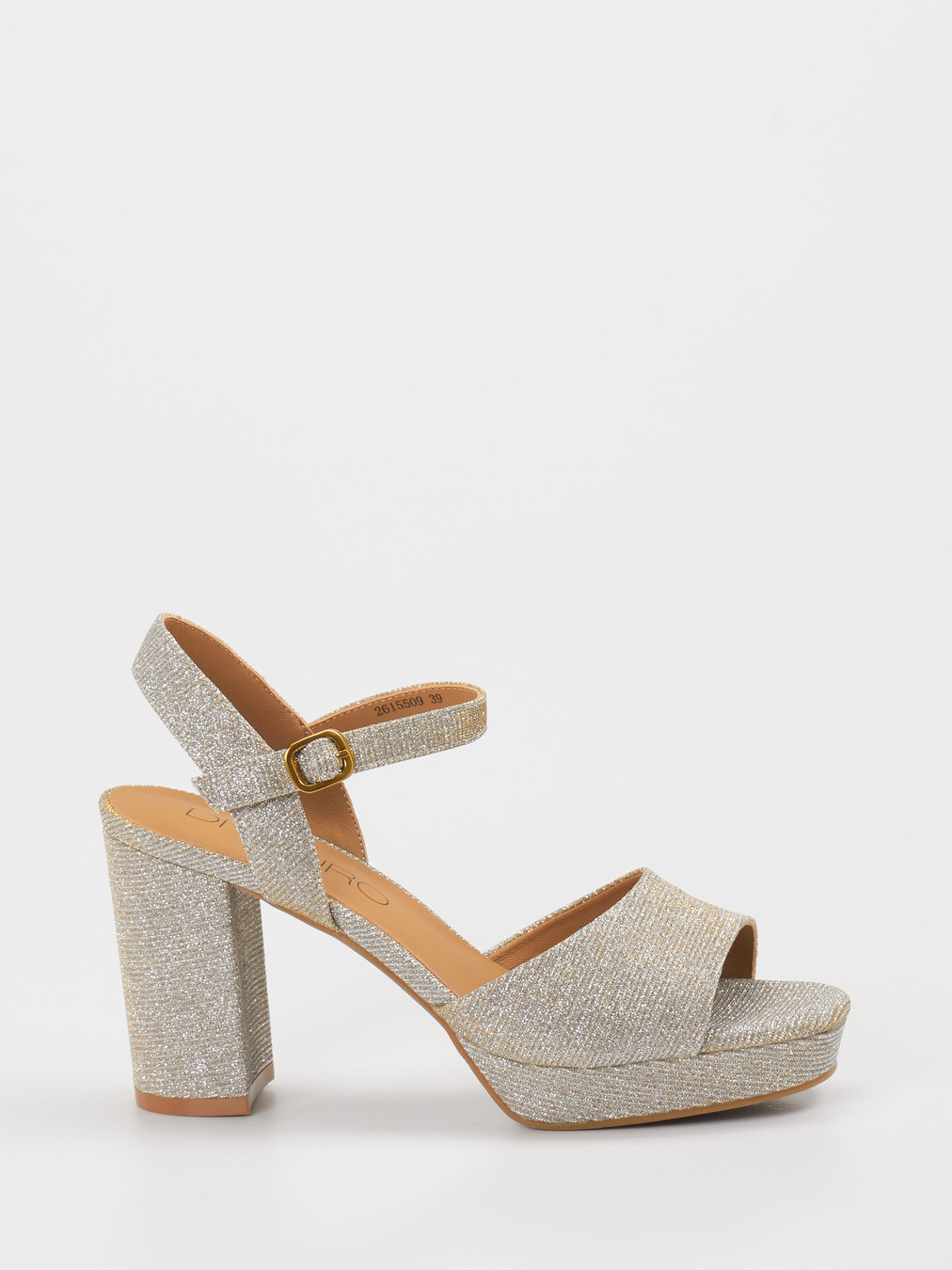 Plateau-Sandalette silber 1249449000601