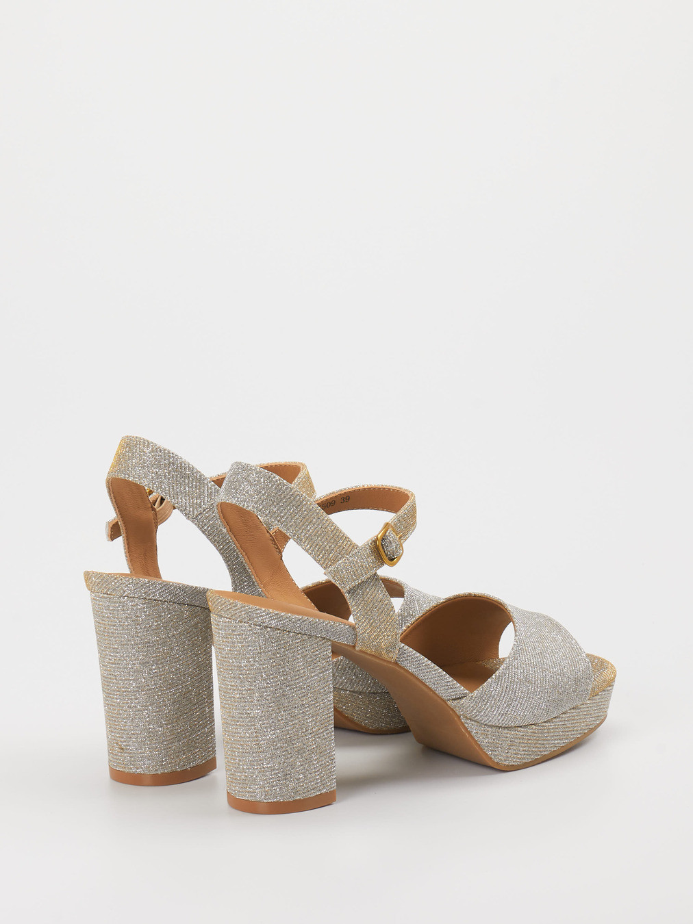 Plateau-Sandalette silber 1249449000603