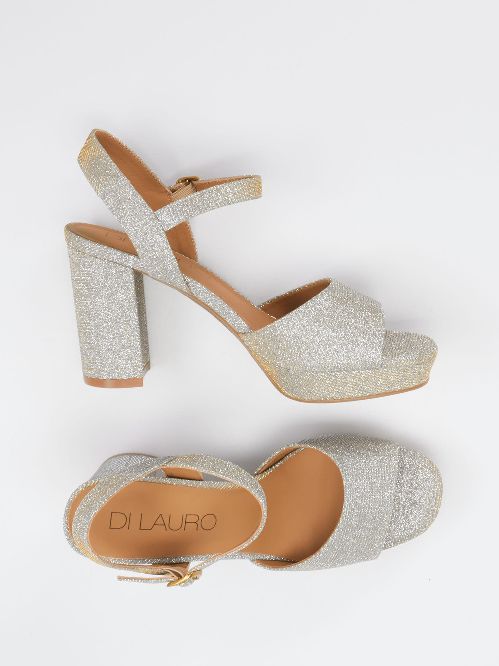 Plateau-Sandalette silber 1249449000604