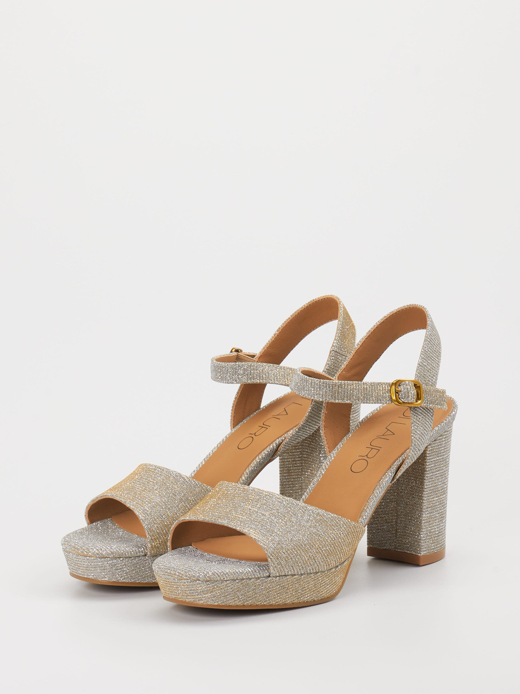 Plateau-Sandalette silber 1249449000602