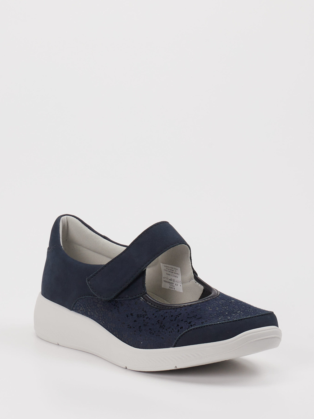 Spangenpumps für Diabetiker blau 2495109000606