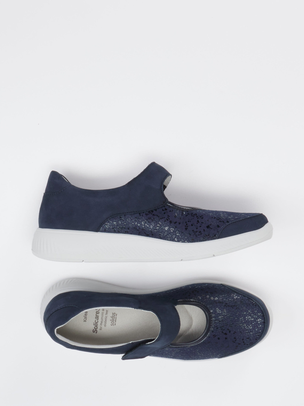 Spangenpumps für Diabetiker blau 2495109000604