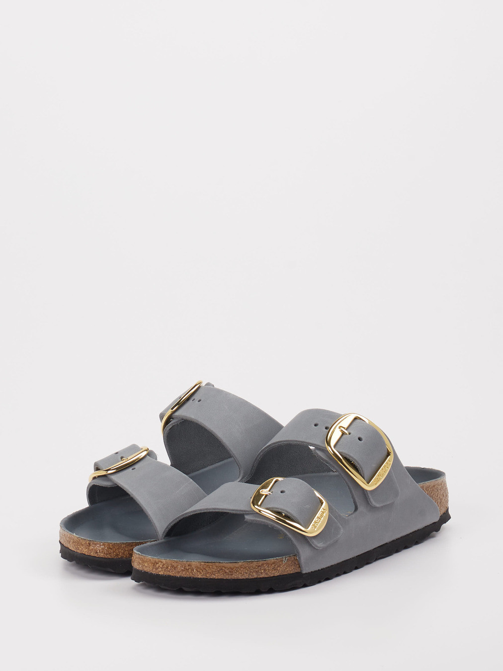 Pantolette Arizona Big Buckle grau 2110459000602