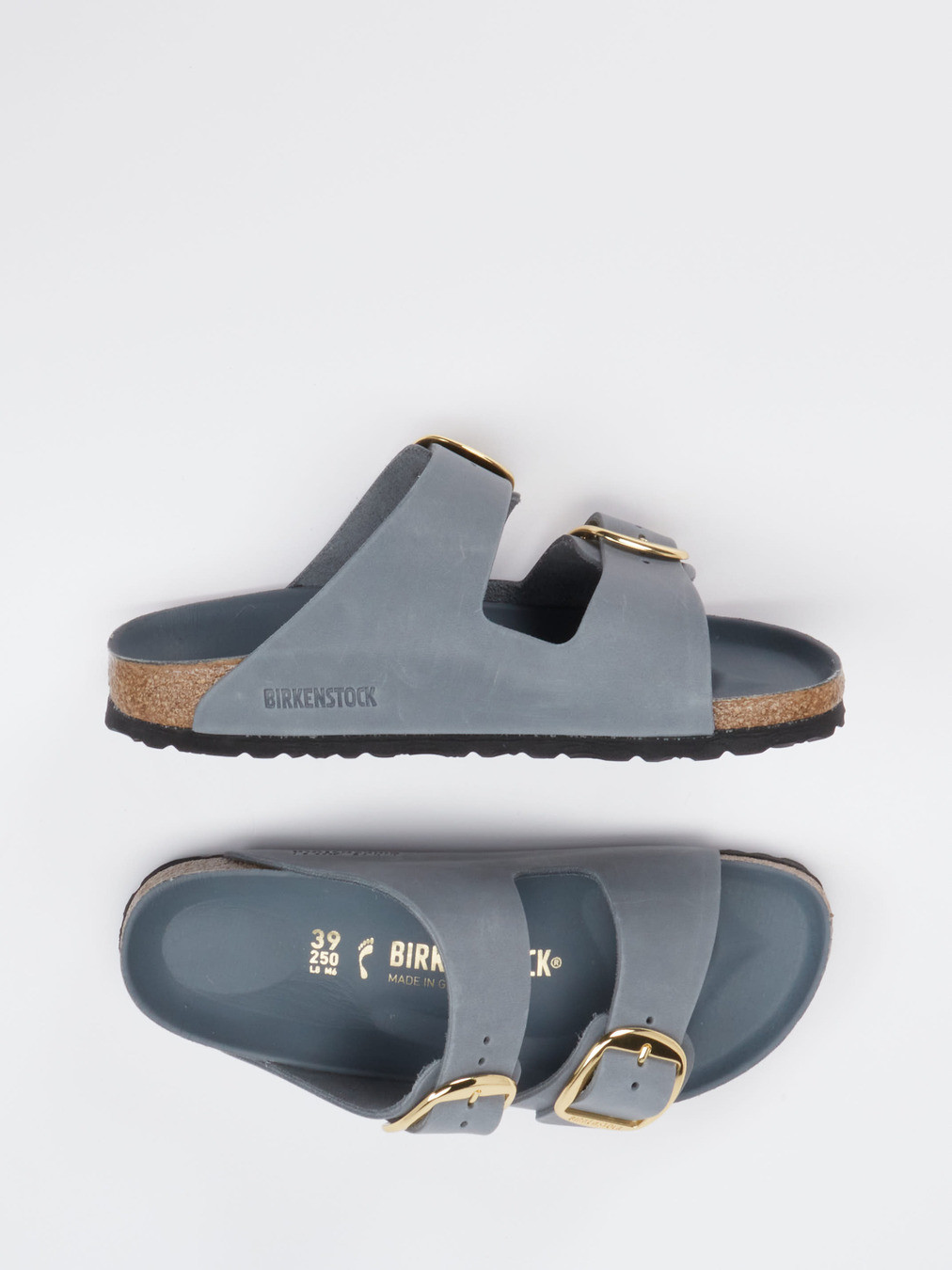 Pantolette Arizona Big Buckle grau 2110459000604