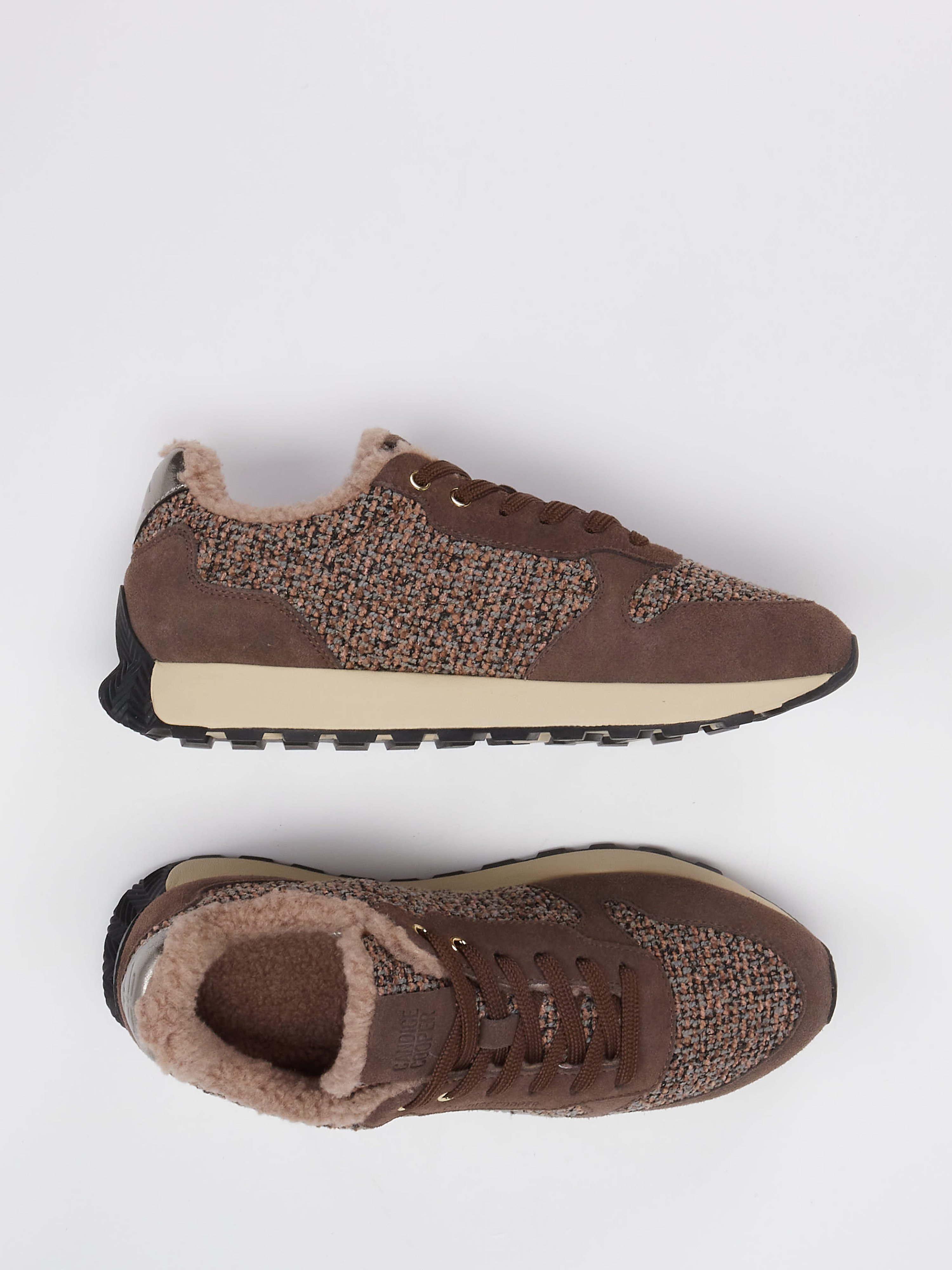 Sneaker/ Trotteur Schnür warm PLUME 5 FUR braun 1808252000104