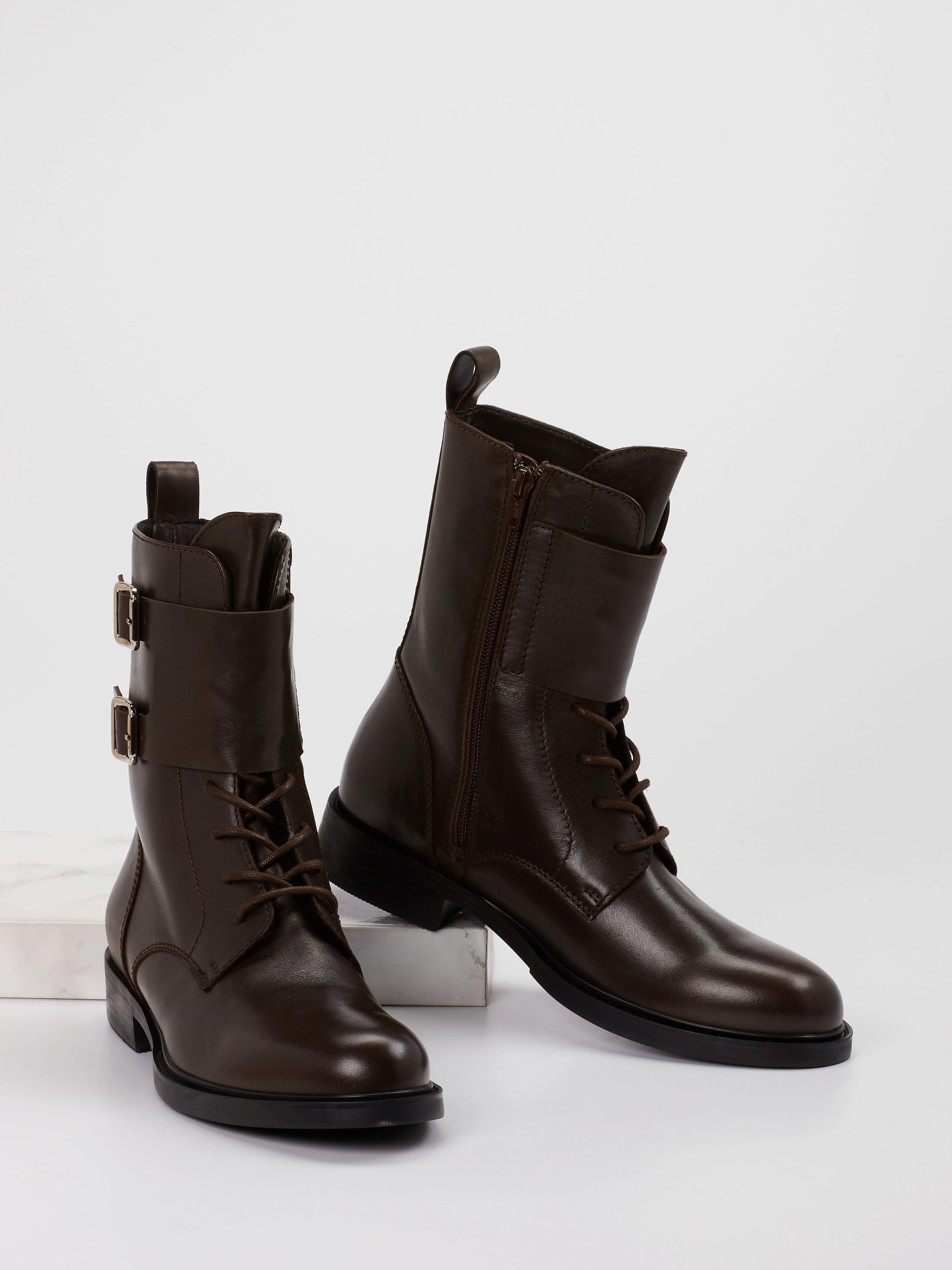 Schnürstiefelette braun 1723209003004