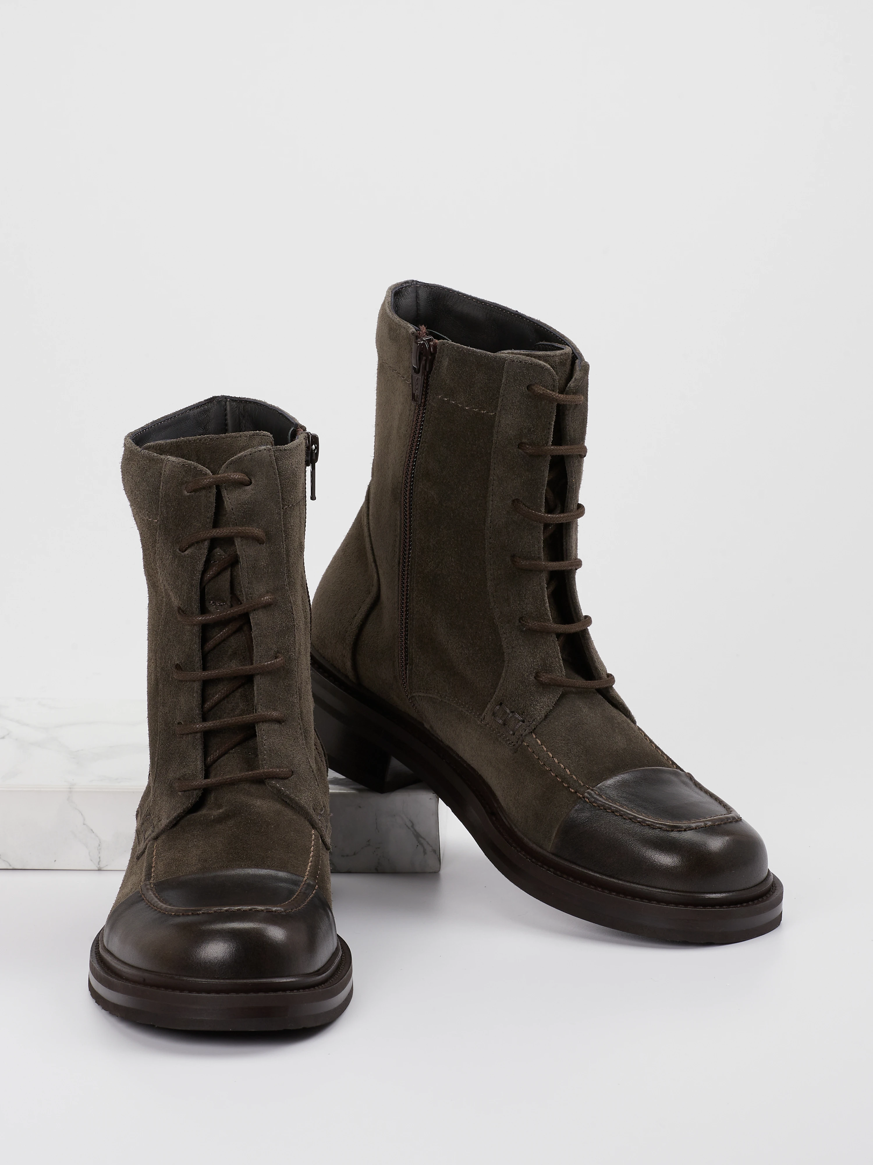 Schnürstiefelette grau 1723422000104