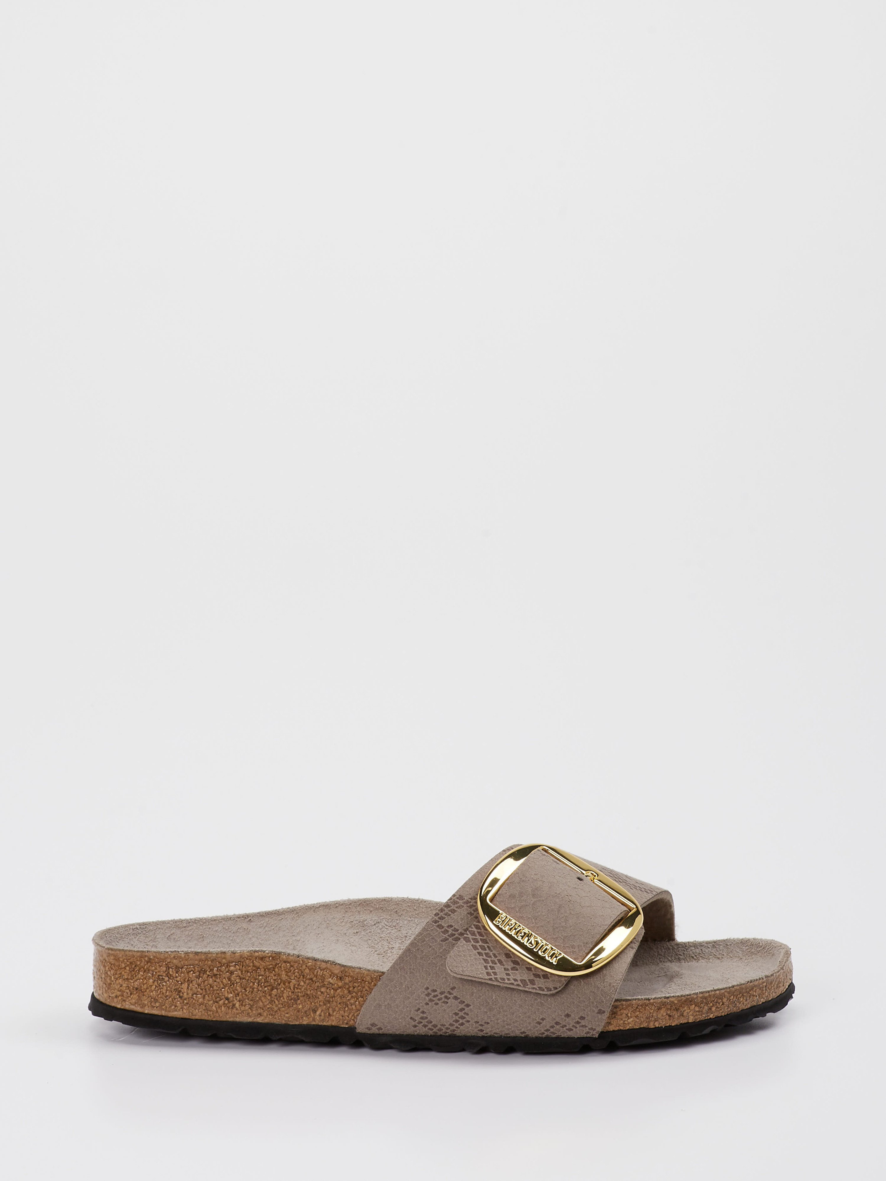 Pantolette Madrid Big Buckle grau 2110429000701