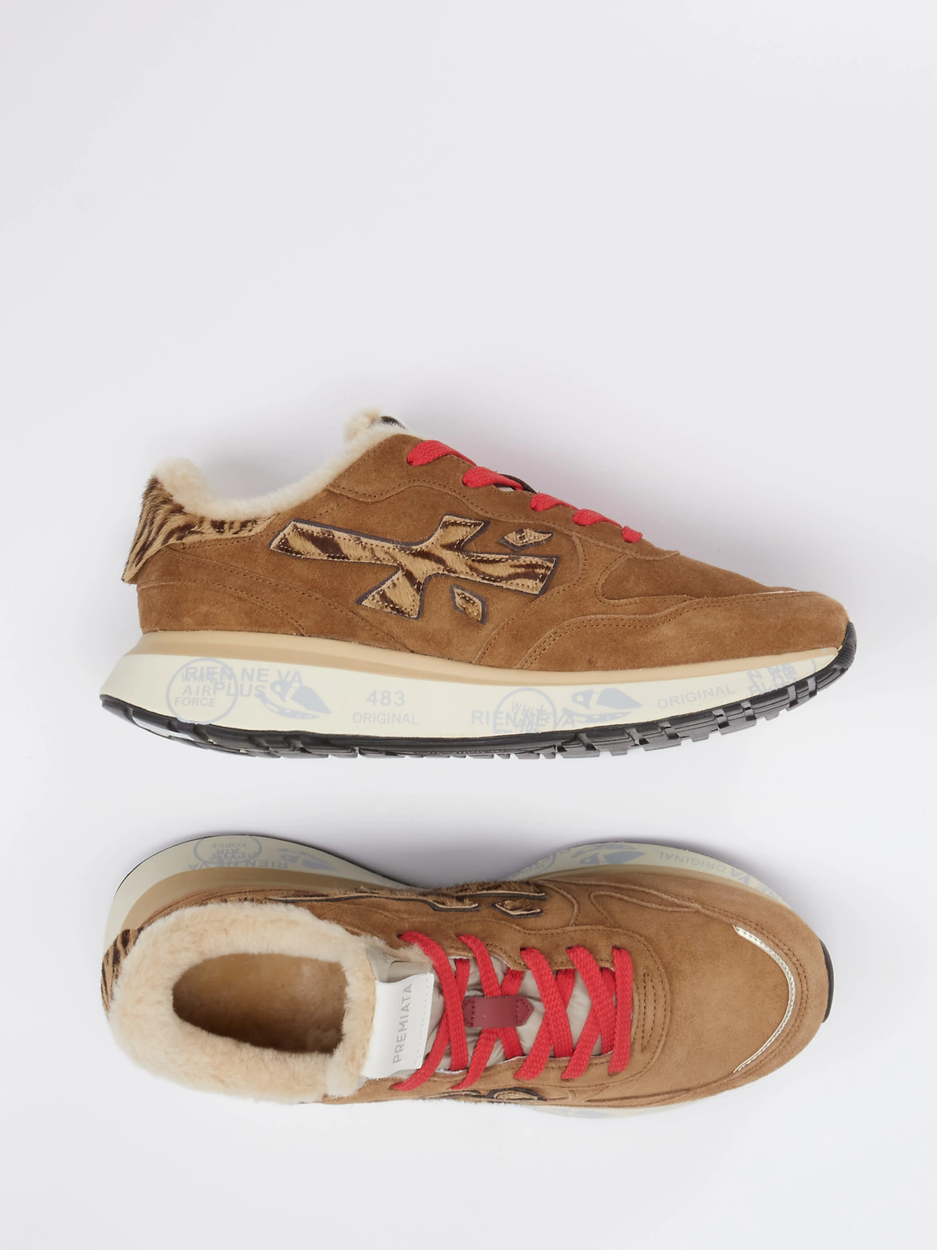 Sneaker/ Trotteur Schnür warm braun 1809282000104