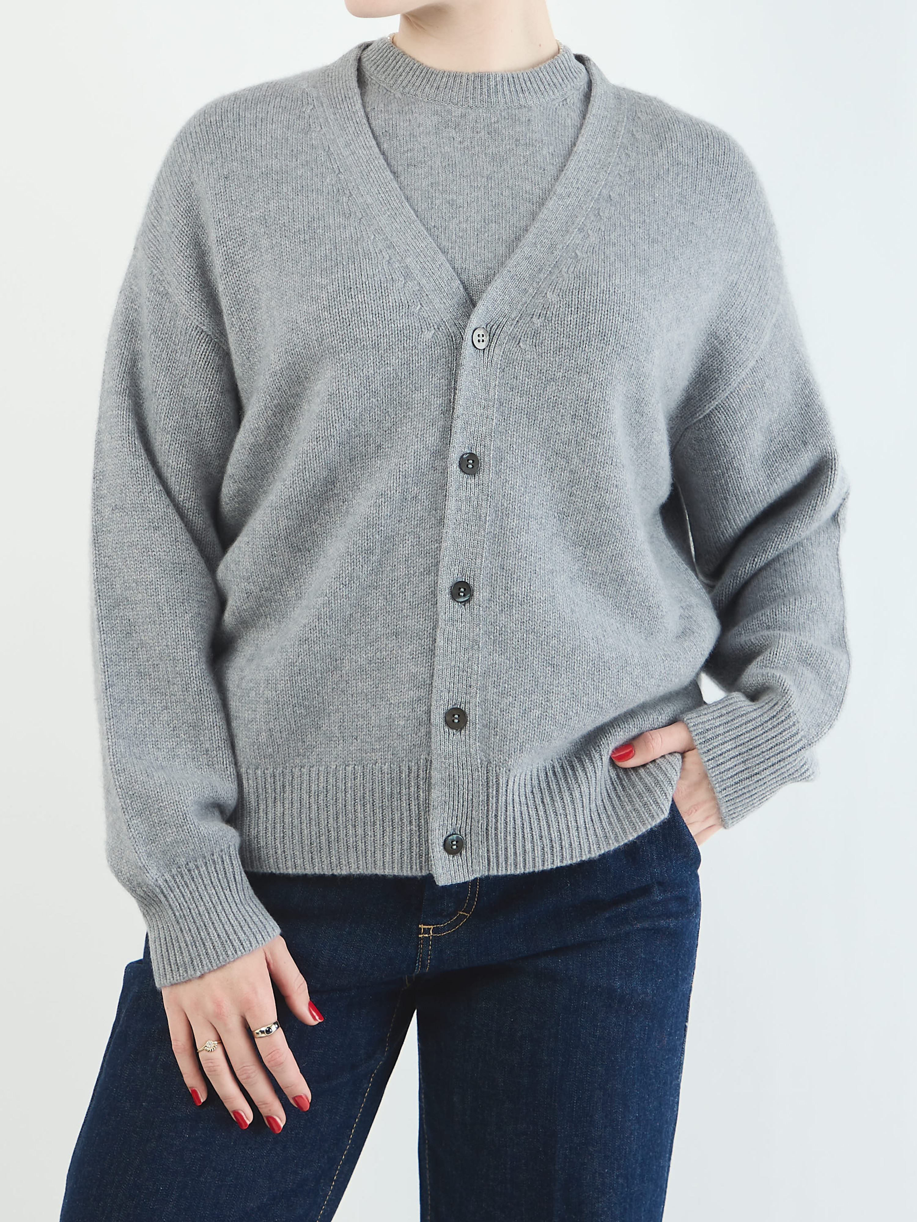 Cardigan & Strickjacke grau 9340459000106