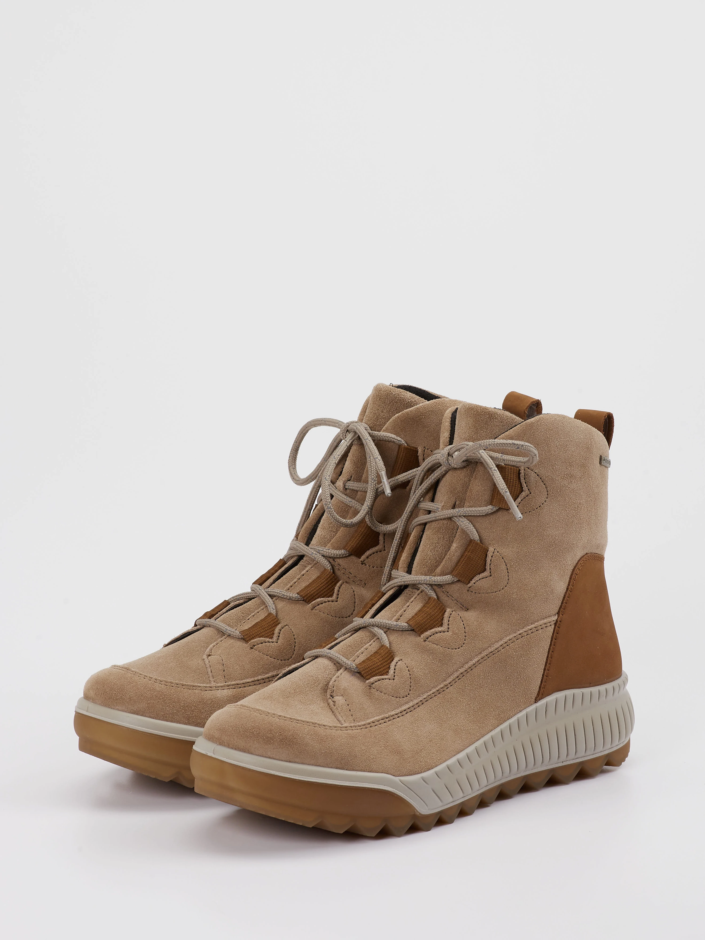 Schnürstiefelette beige 1801329000402