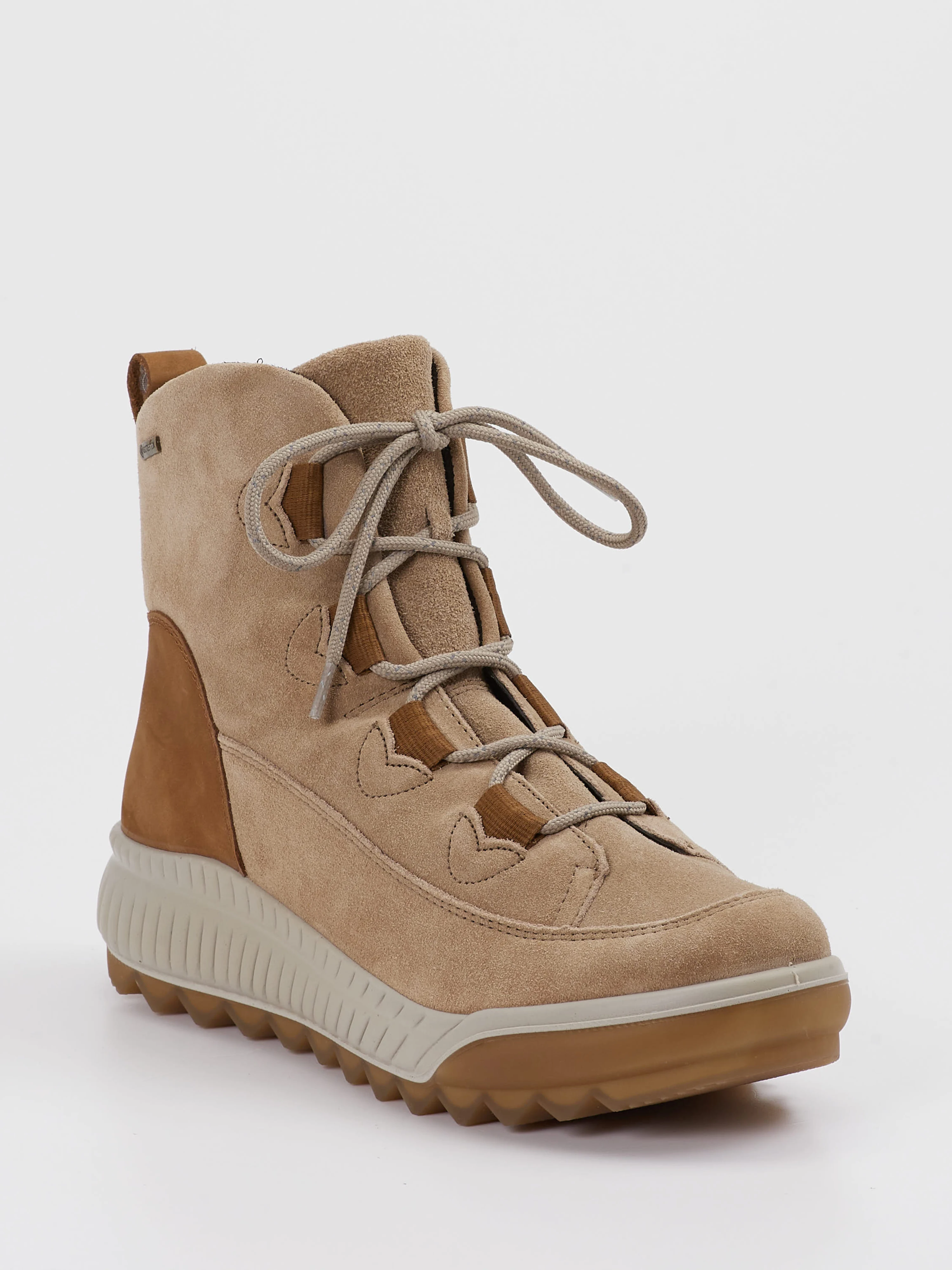 Schnürstiefelette beige 1801329000406