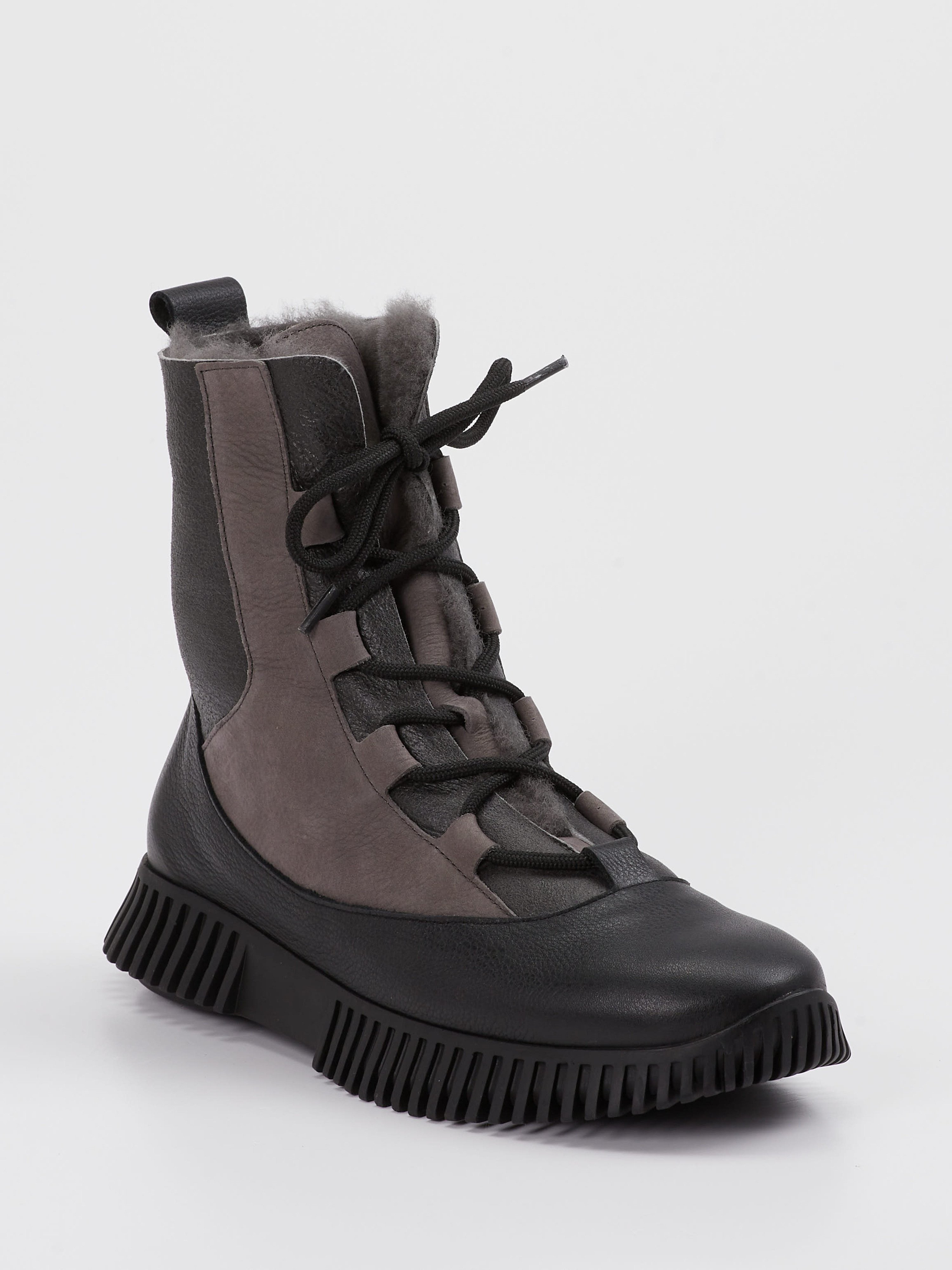 Schnürstiefelette grau 1823400000106