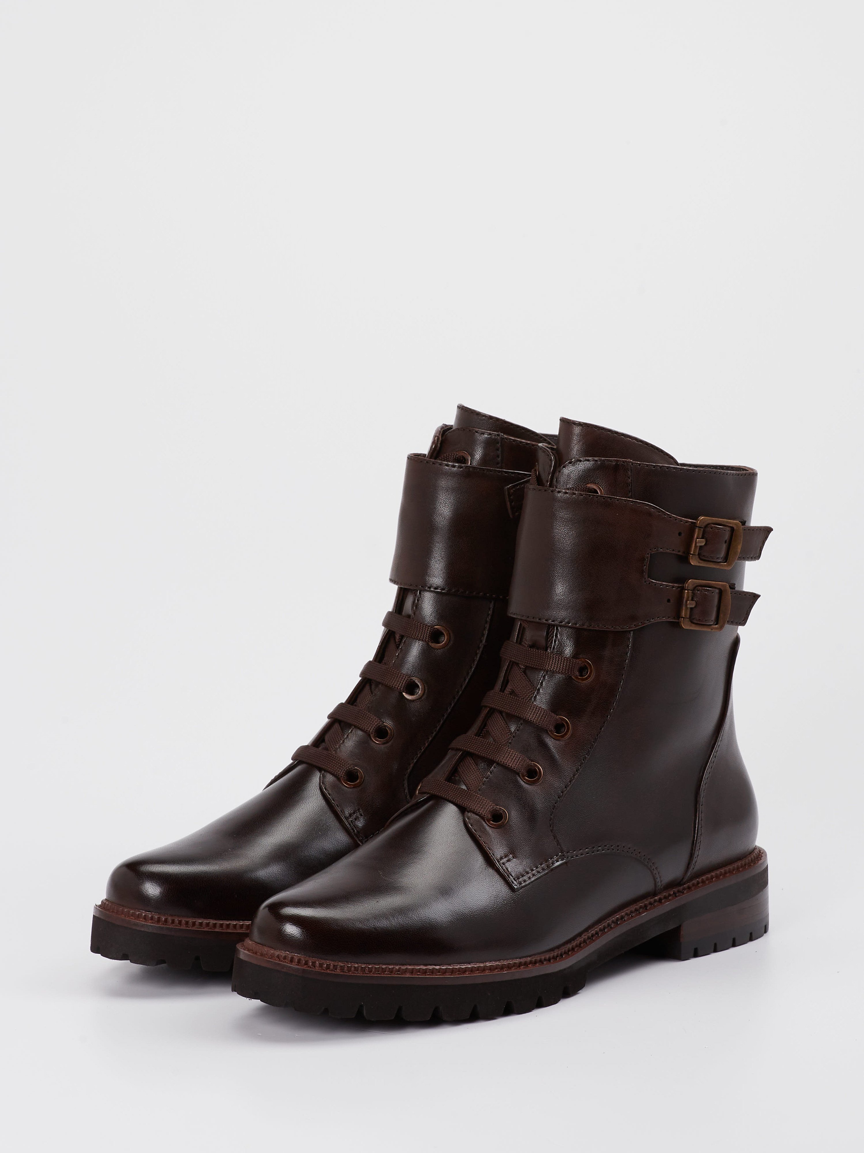 Schnürstiefelette braun 1723209003202
