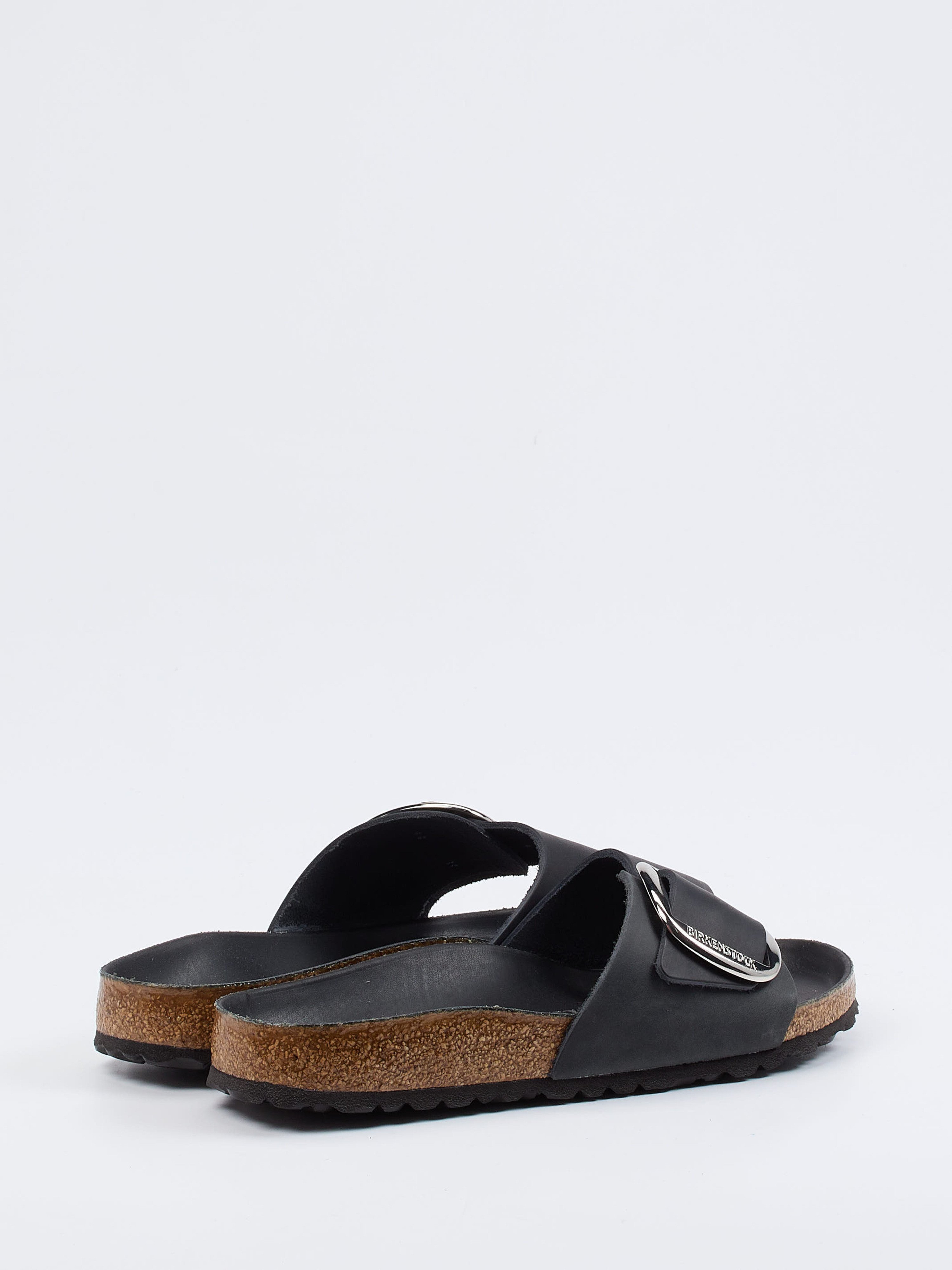 Pantolette Madrid Big Buckle schwarz 2110009002903