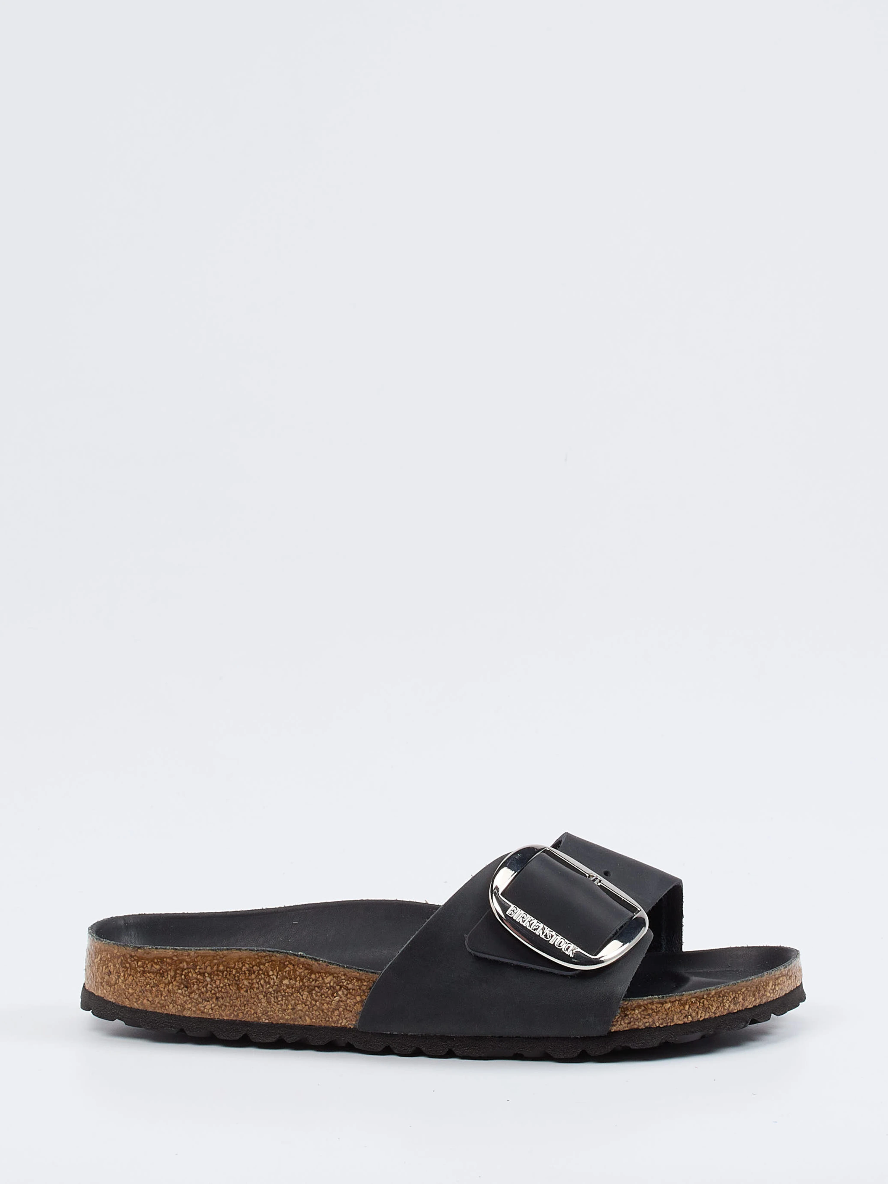 Pantolette Madrid Big Buckle schwarz 2110009002901