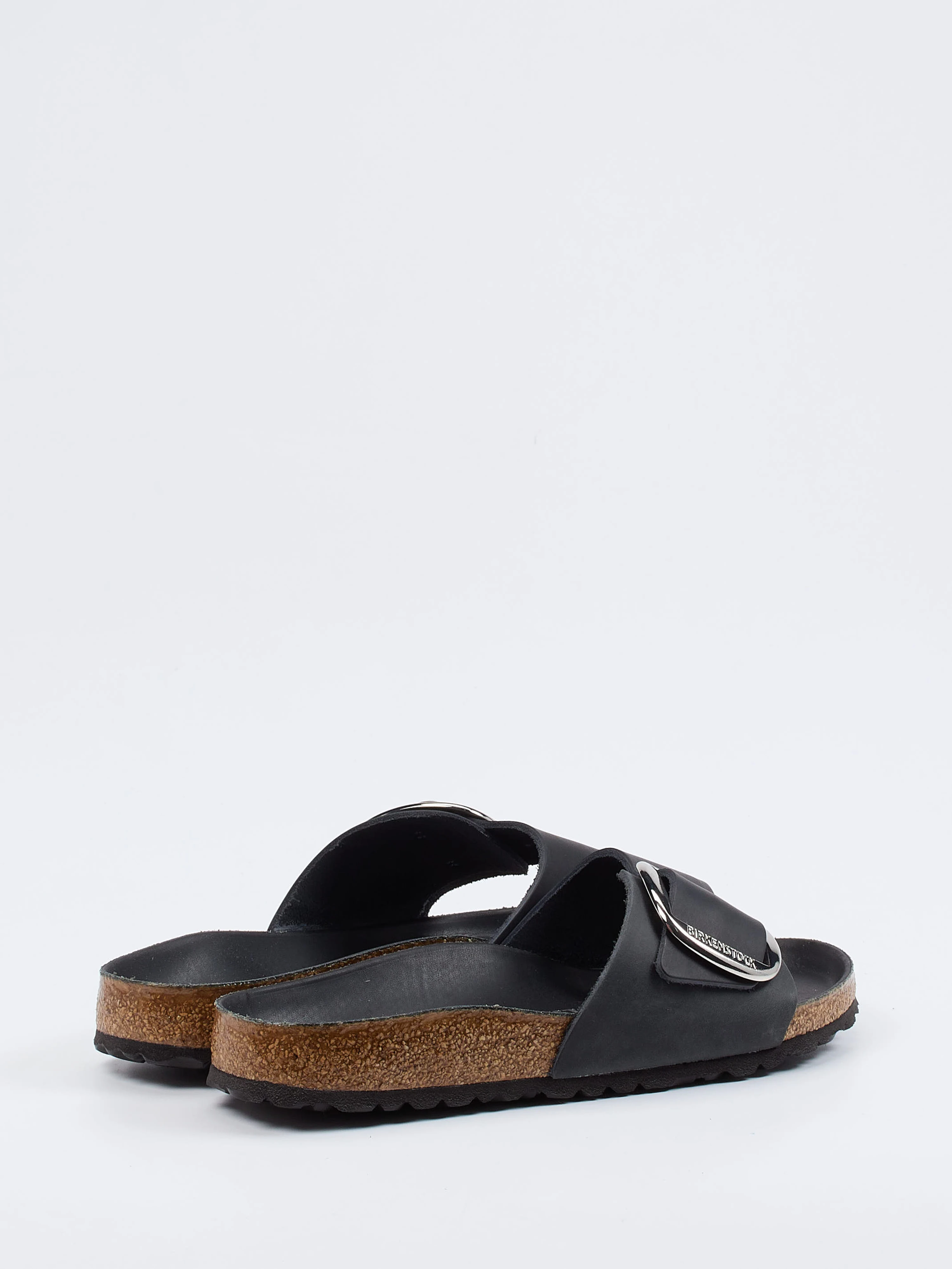 Pantolette Madrid Big Buckle schwarz 2110009002903