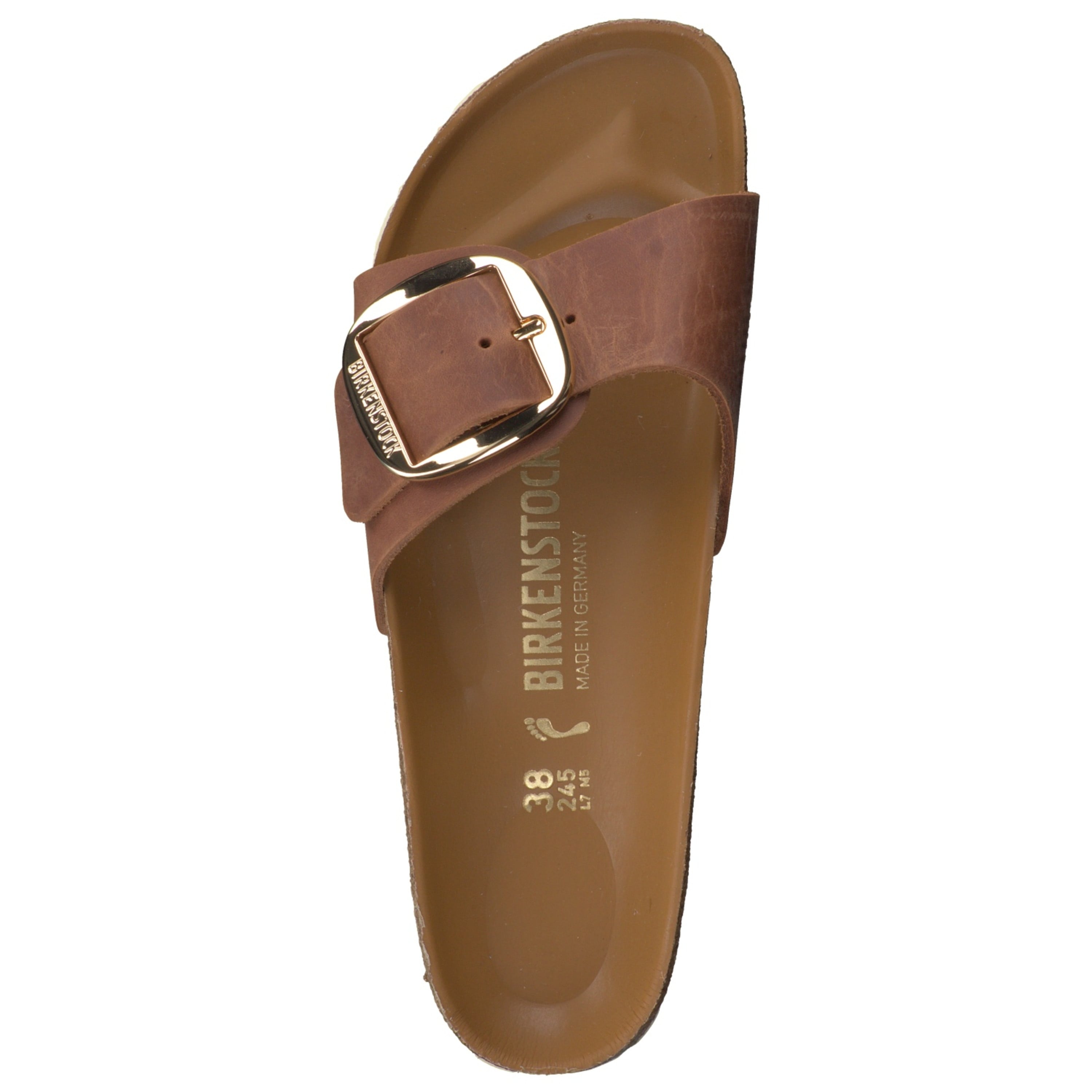 Pantolette Madrid Big Buckle braun 2110289000307