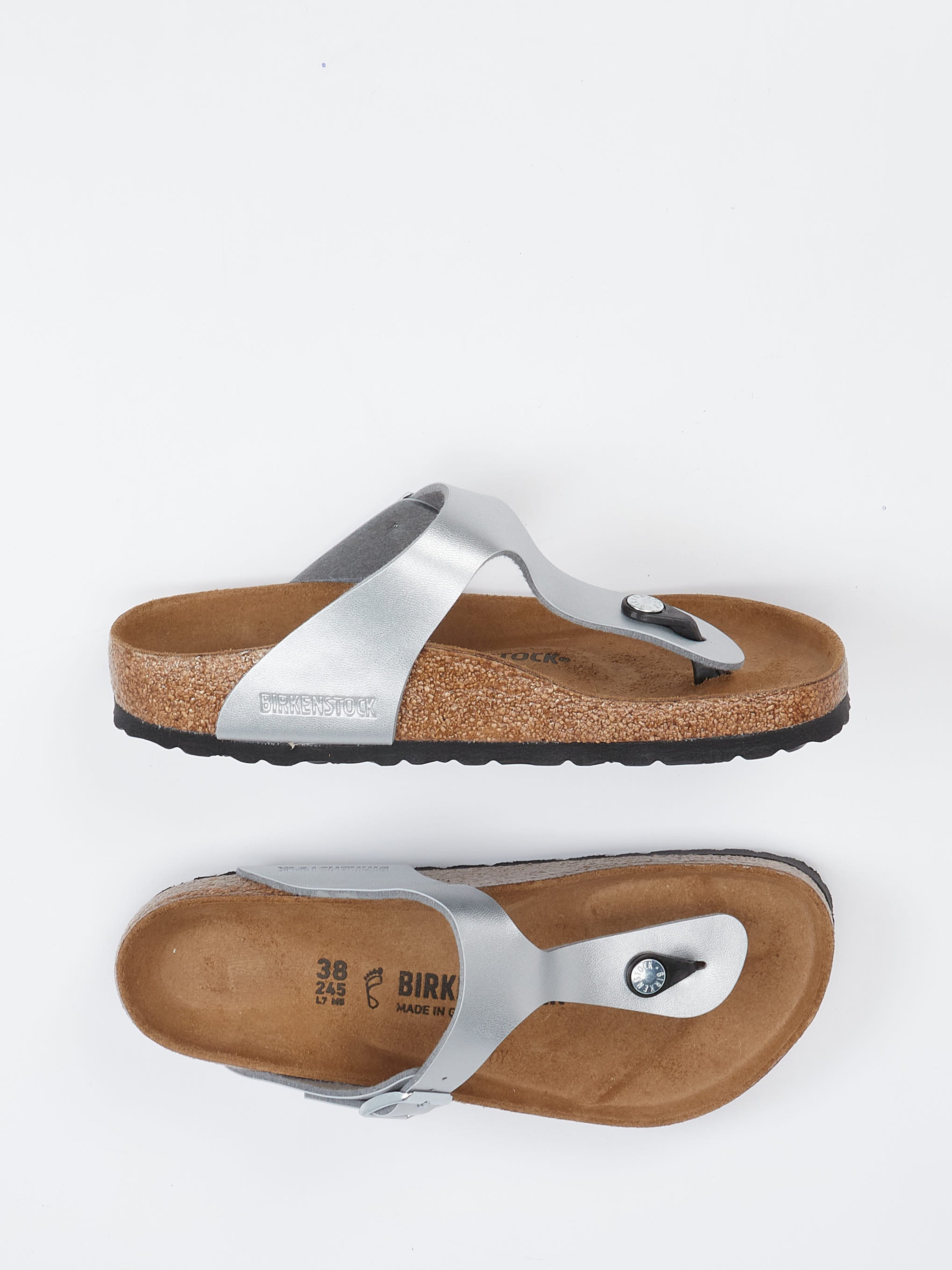 Zehentrenner-Pantolette Gizeh grau 2140499000104