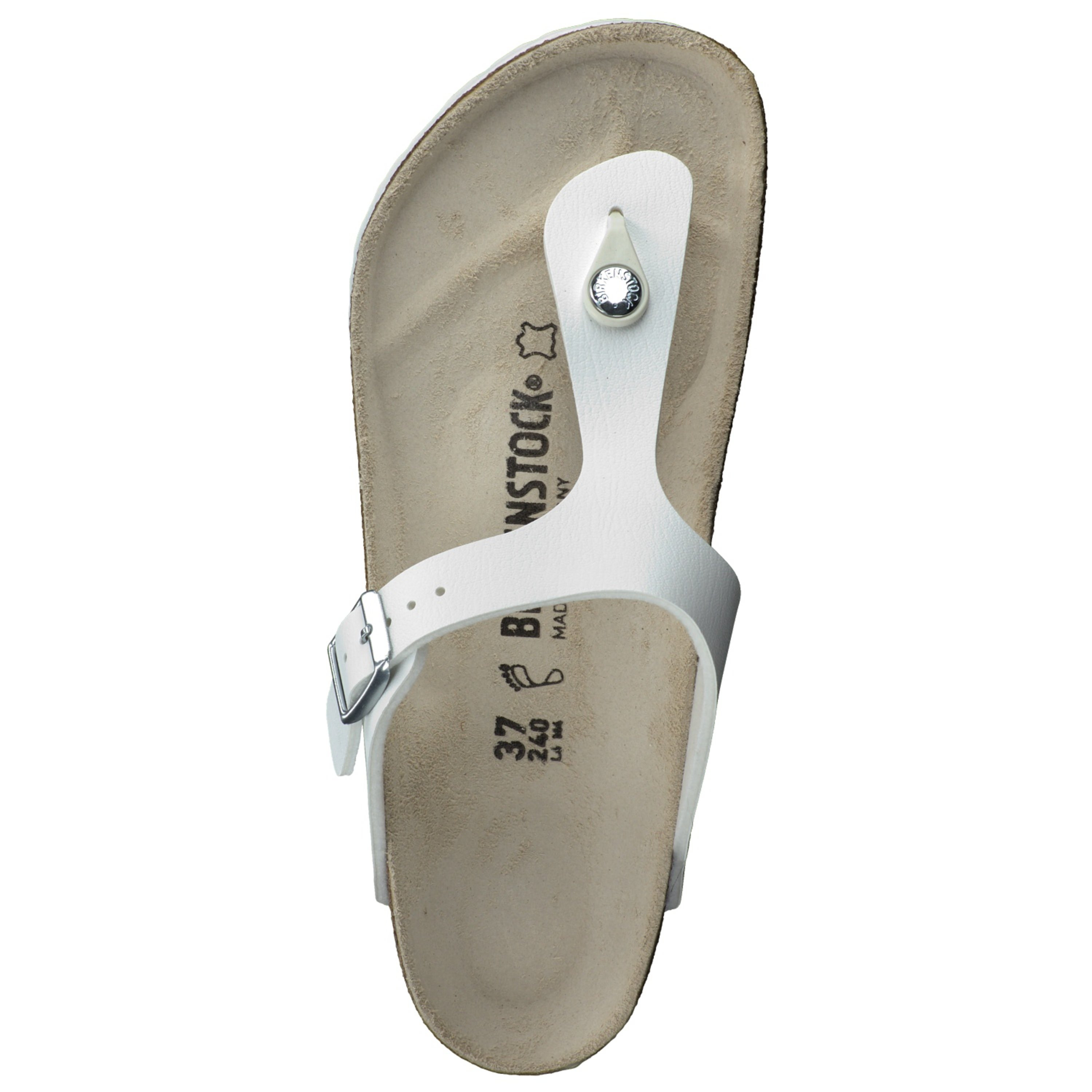Zehentrenner-Pantolette Gizeh weiß 2140799007N07