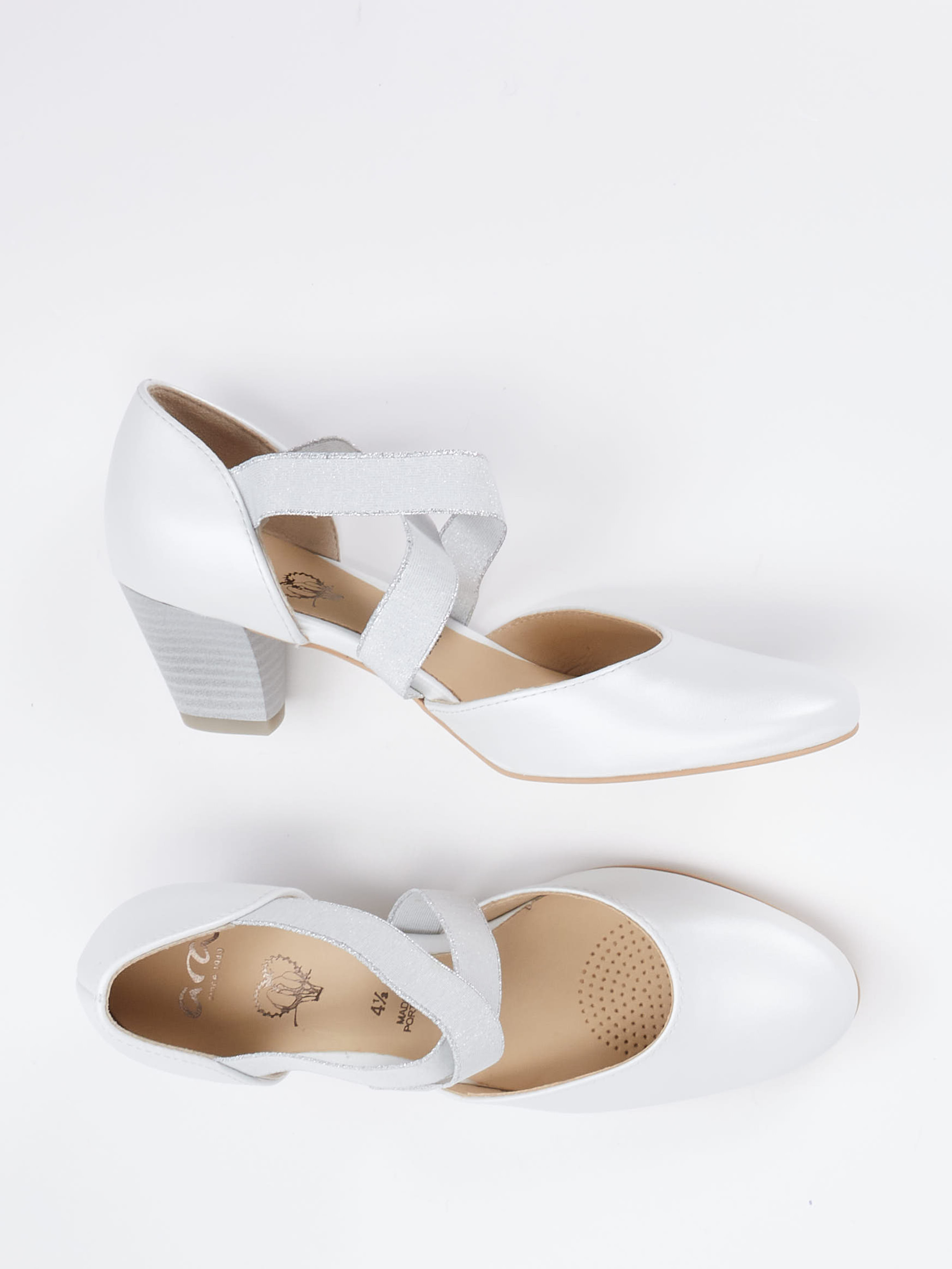 Spangenpumps weiß 2427749000104