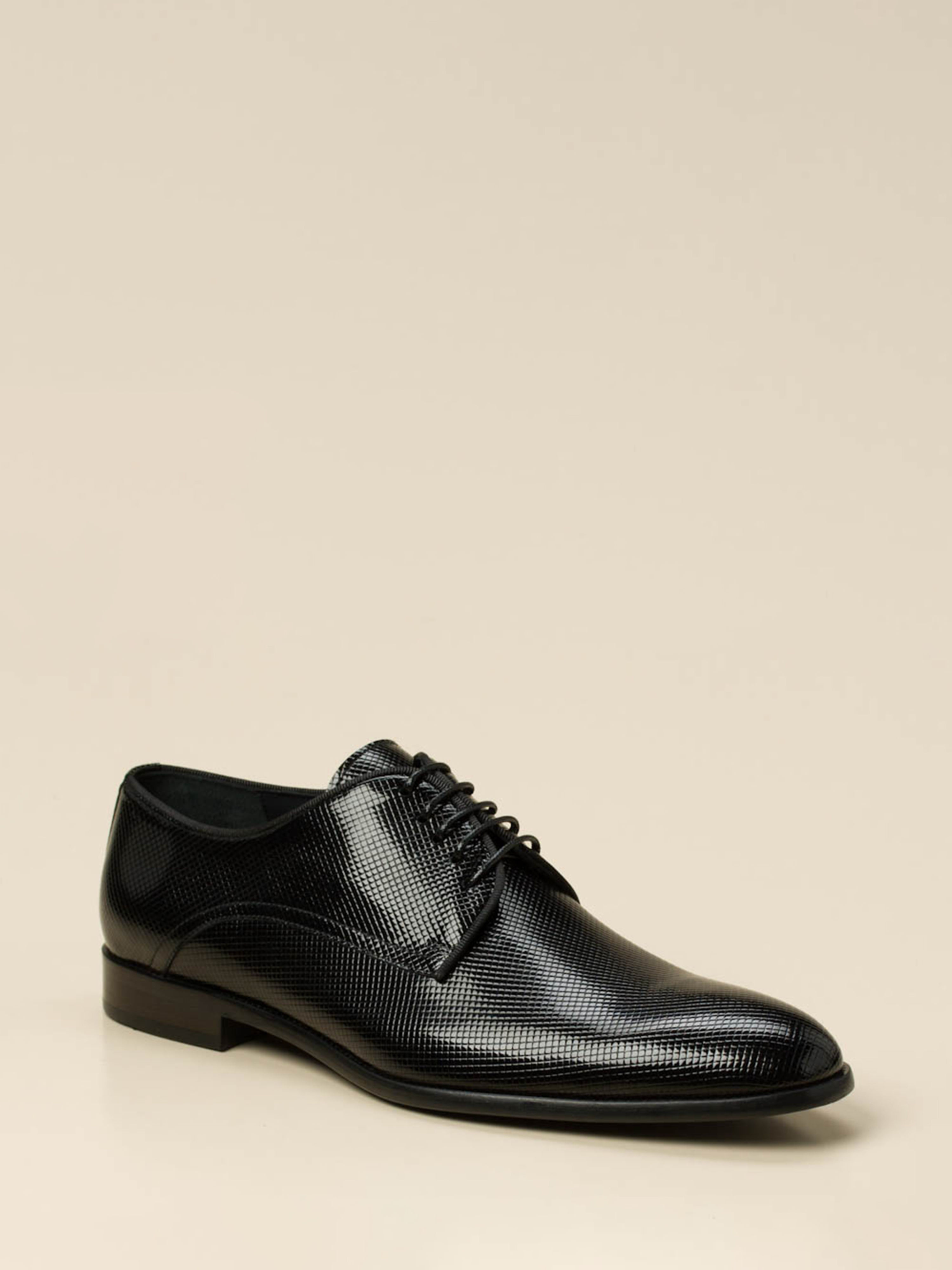 Schnürschuh schwarz 460100900506