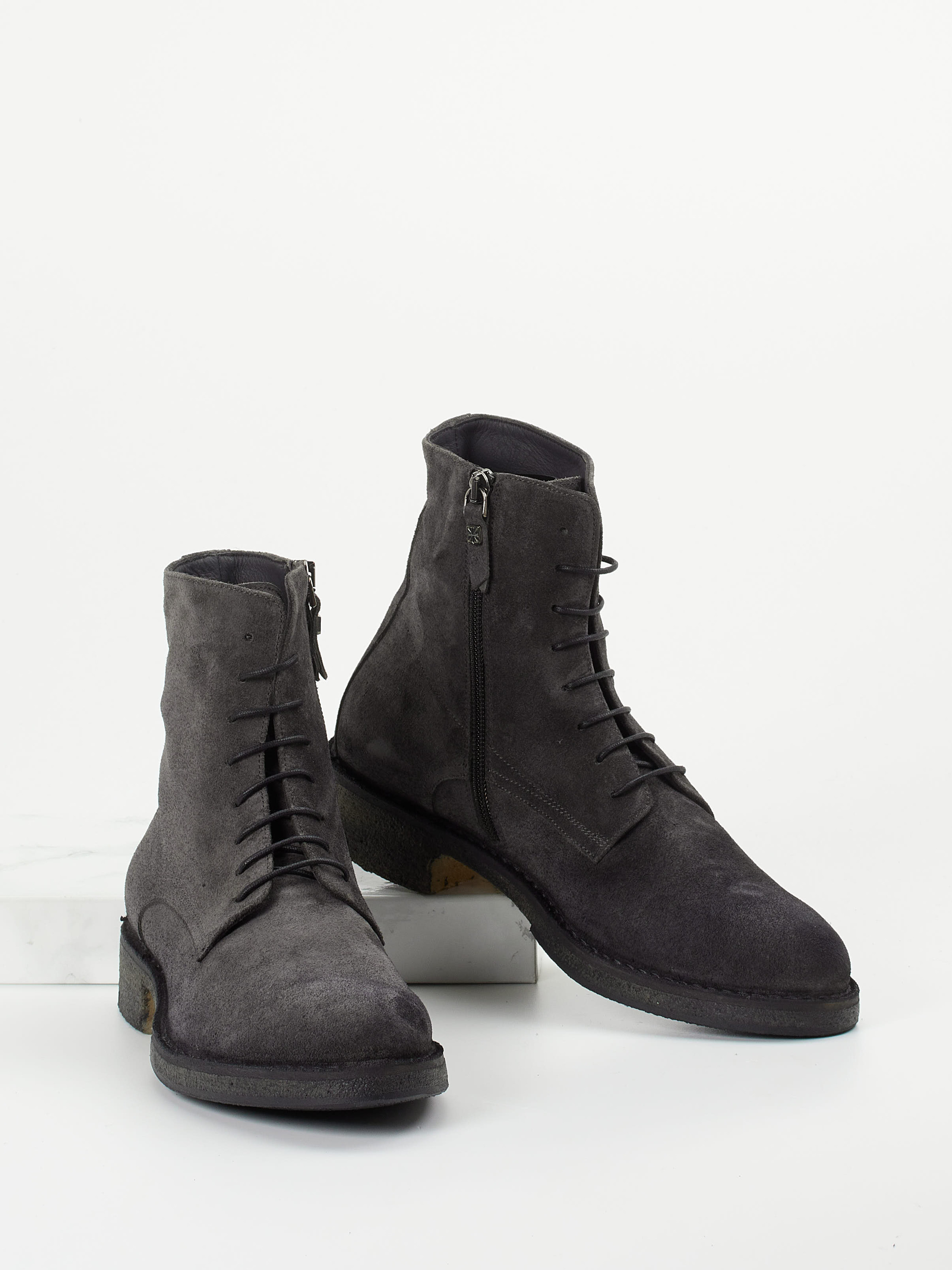 Schnürstiefelette grau 1723409000904