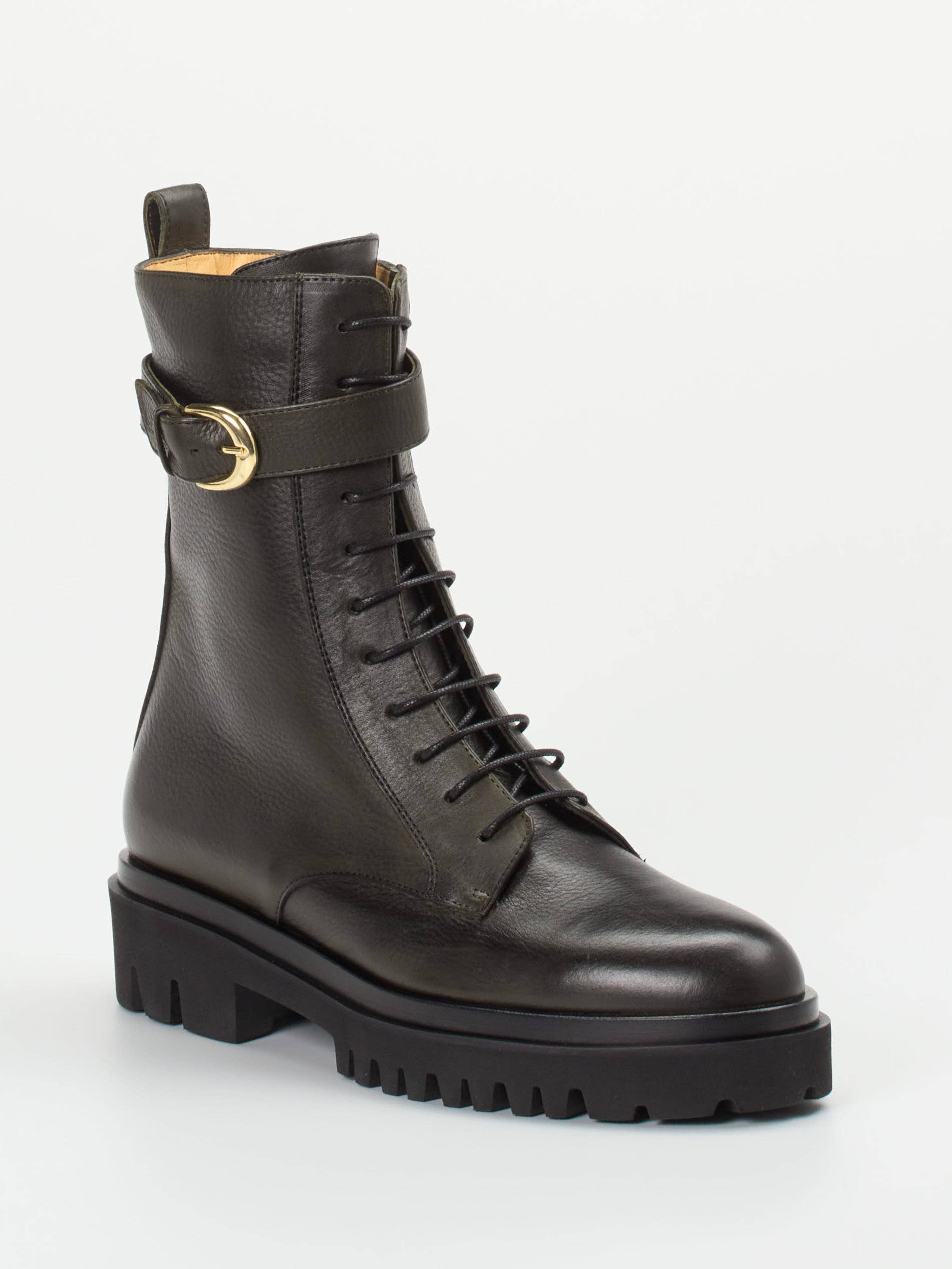 Schnürstiefelette grün 1745659000106