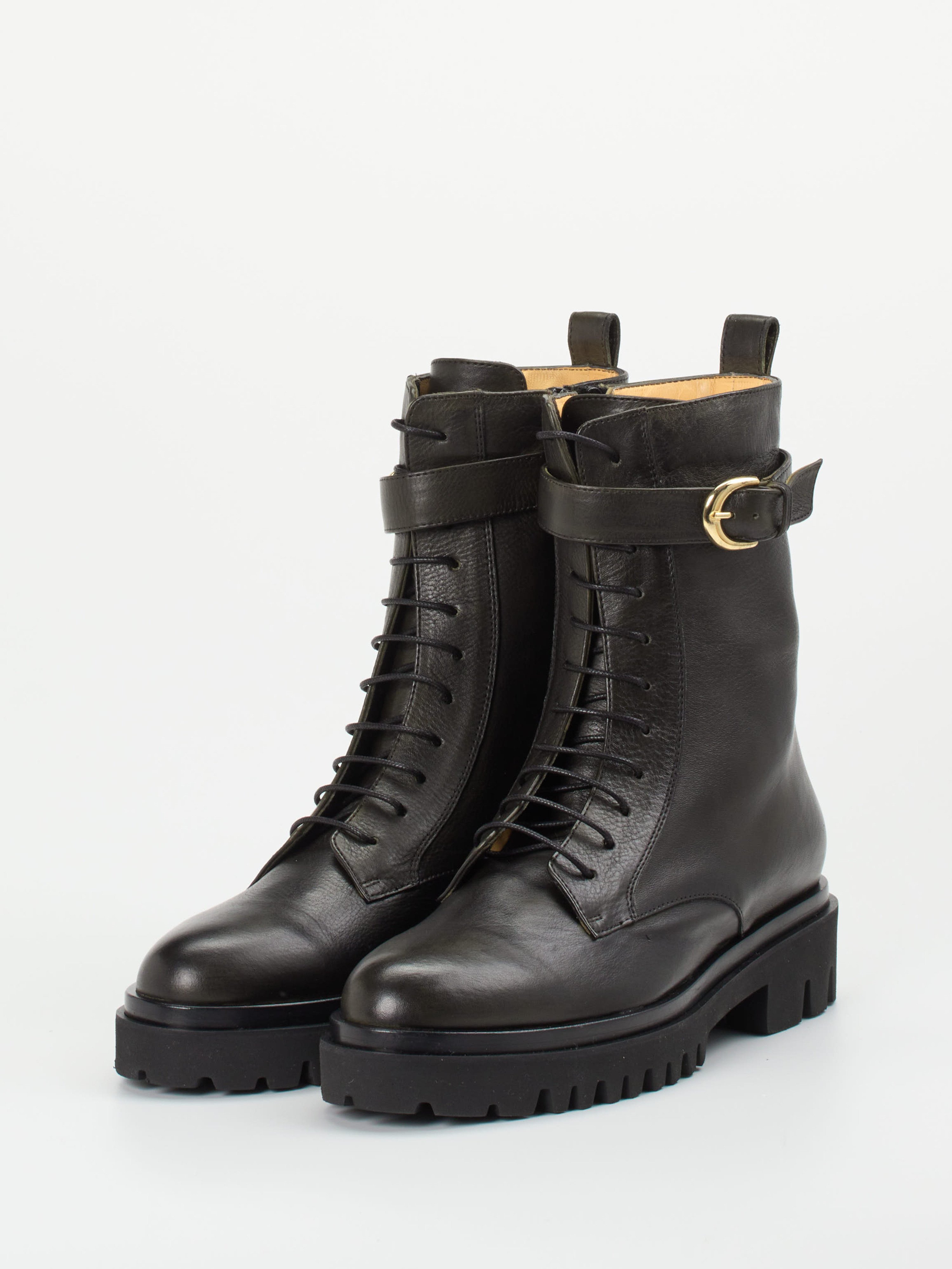 Schnürstiefelette grün 1745659000102